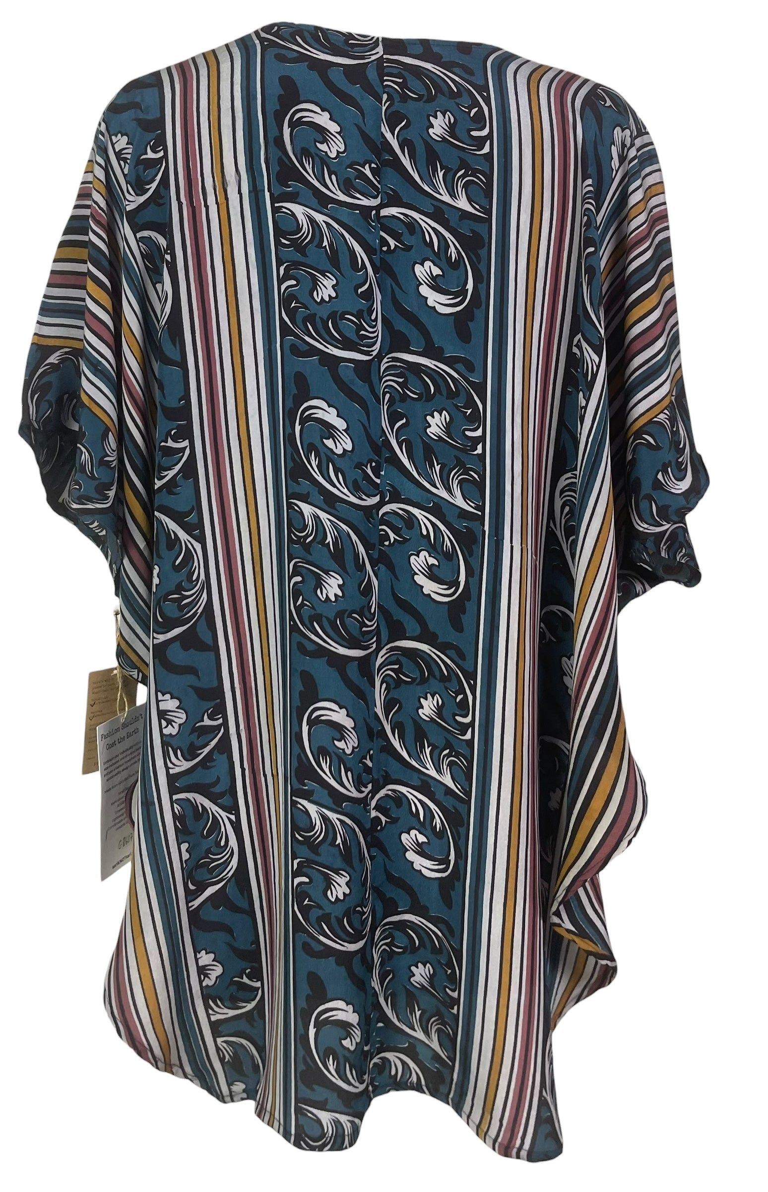 PREVIEW PRC8607 Wabi Sabi Pure Silk Waterfall Top by FEBRUARY2026 – Handmade ethical Waterfall Top from sariKNOTsari using upcycled silk. Designed in Canada for travel and slow fashion, loved from Toronto to LA to Sydney.