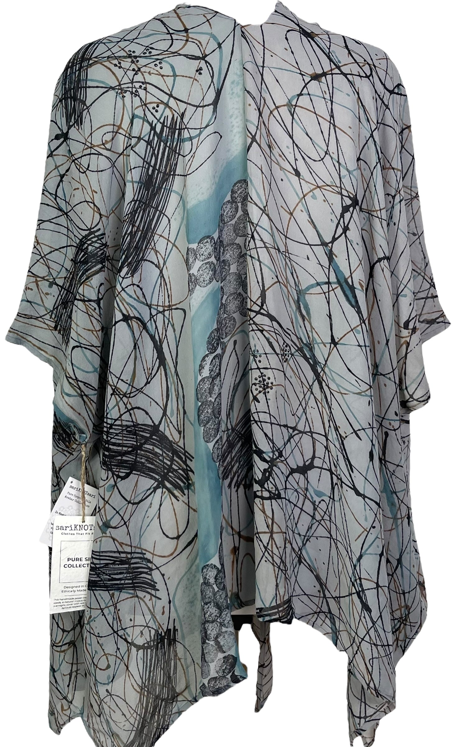 DEEANNS PRG7262 Sheer Avatar Pure Silk Cardigan