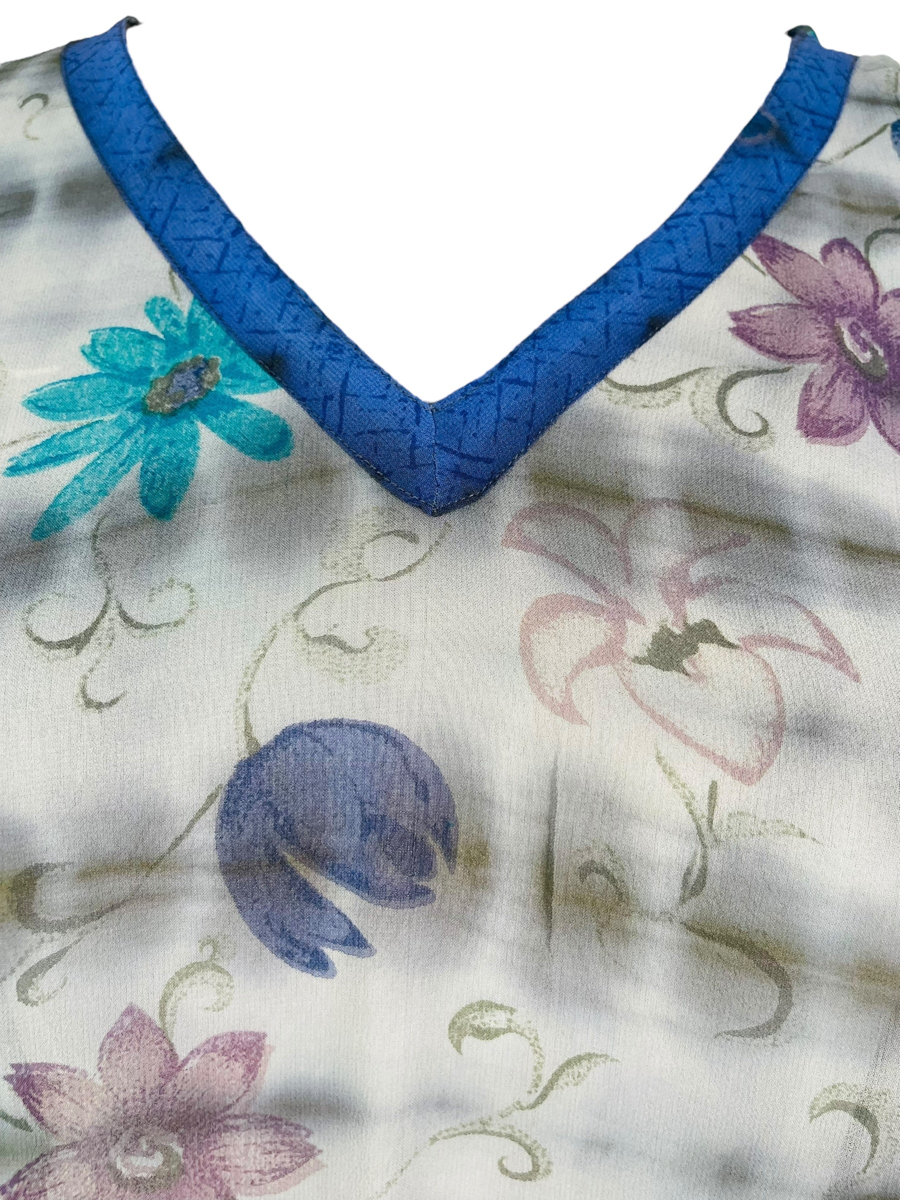 PRG6804 Sheer Avatar Pure Silk Midi Length Kaftan