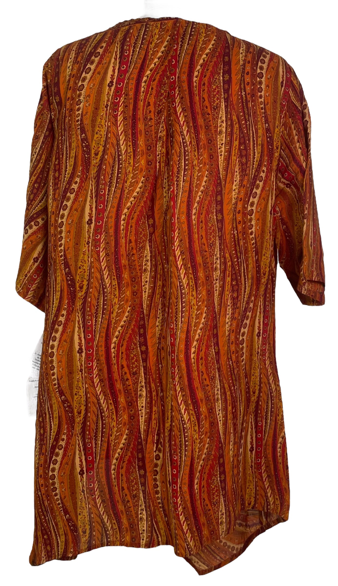 PRG7778 Sheer Avatar Pure Silk Self Pocket Tunic Dress