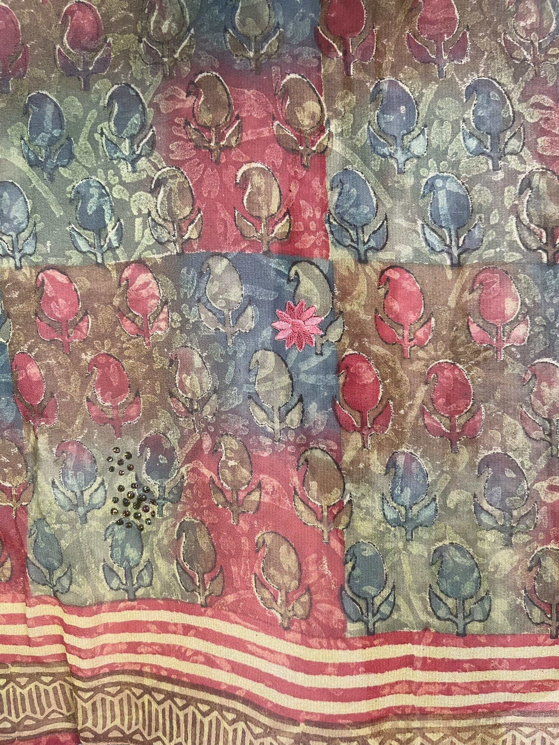 PRG7991 Sheer Avatar Pure Silk Capelet Poncho