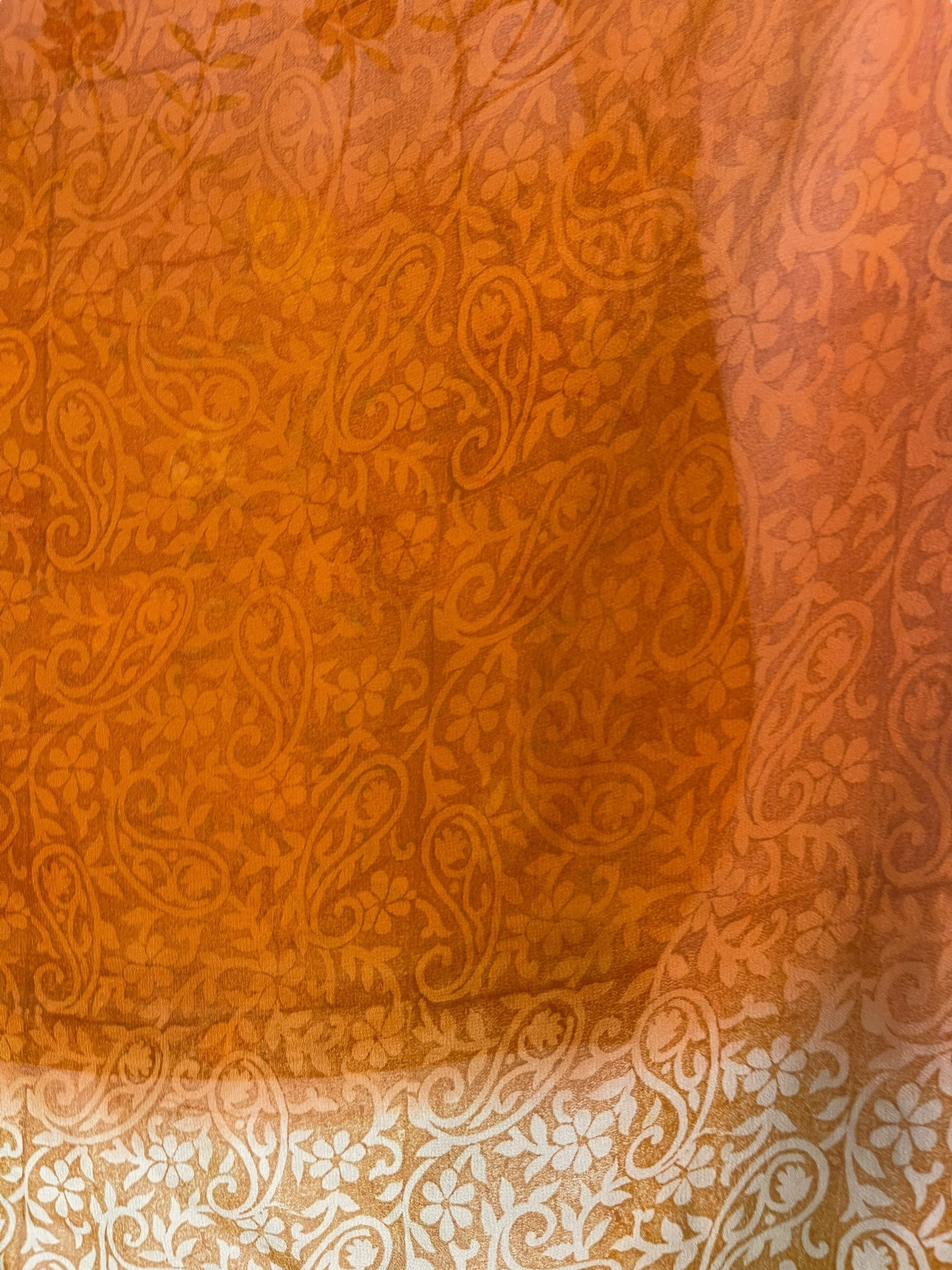 PREVIEW PRG8038  Sheer Avatar Pure Silk Capelet Poncho by DECEMBER2025 – Handmade ethical Poncho from sariKNOTsari using upcycled silk. Designed in Canada for travel and slow fashion, loved from Toronto to LA to Sydney.