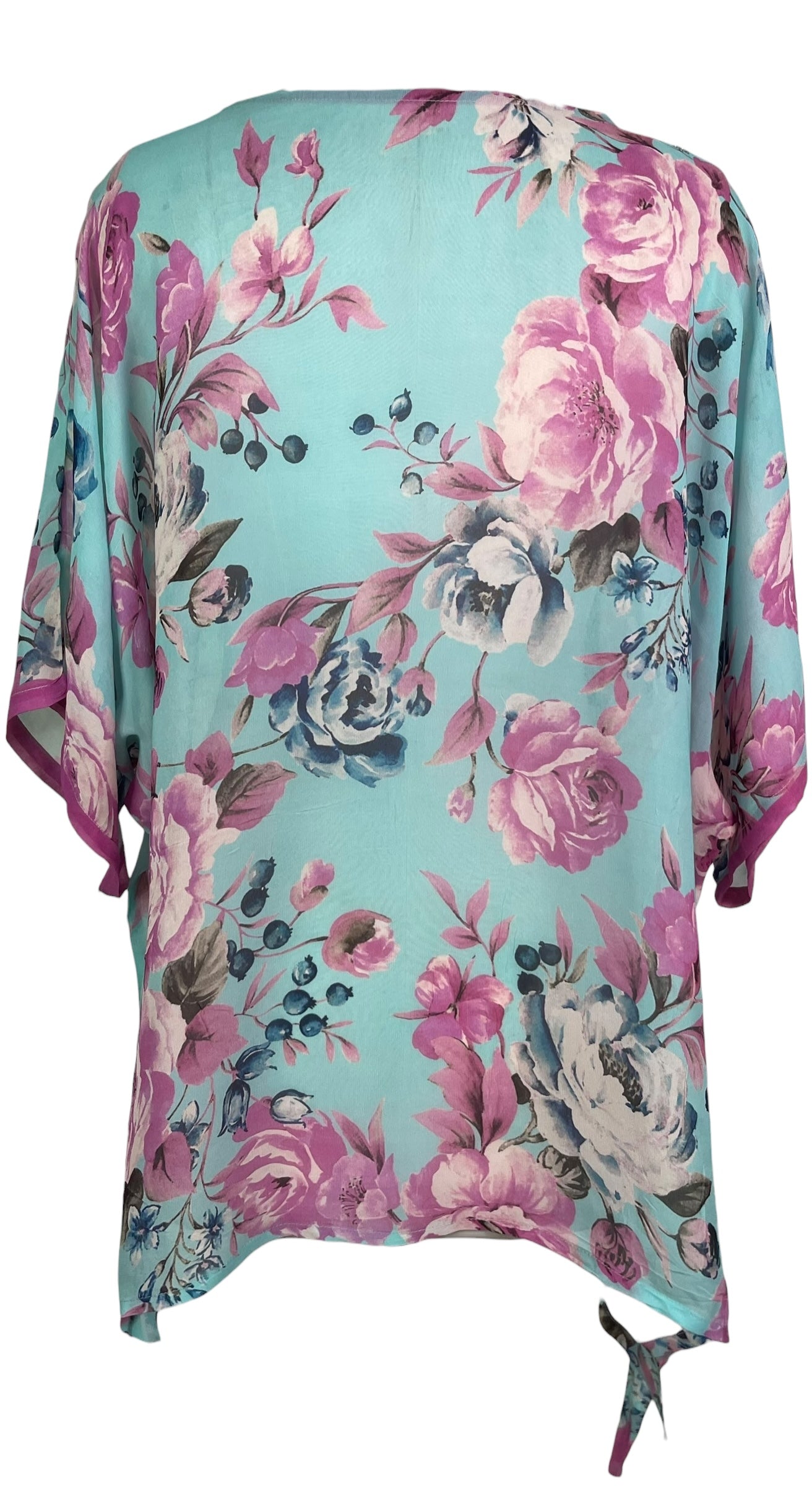 PREVIEW PRG8482 Sheer Avatar Pure Silk Long Tunic with Side Ties