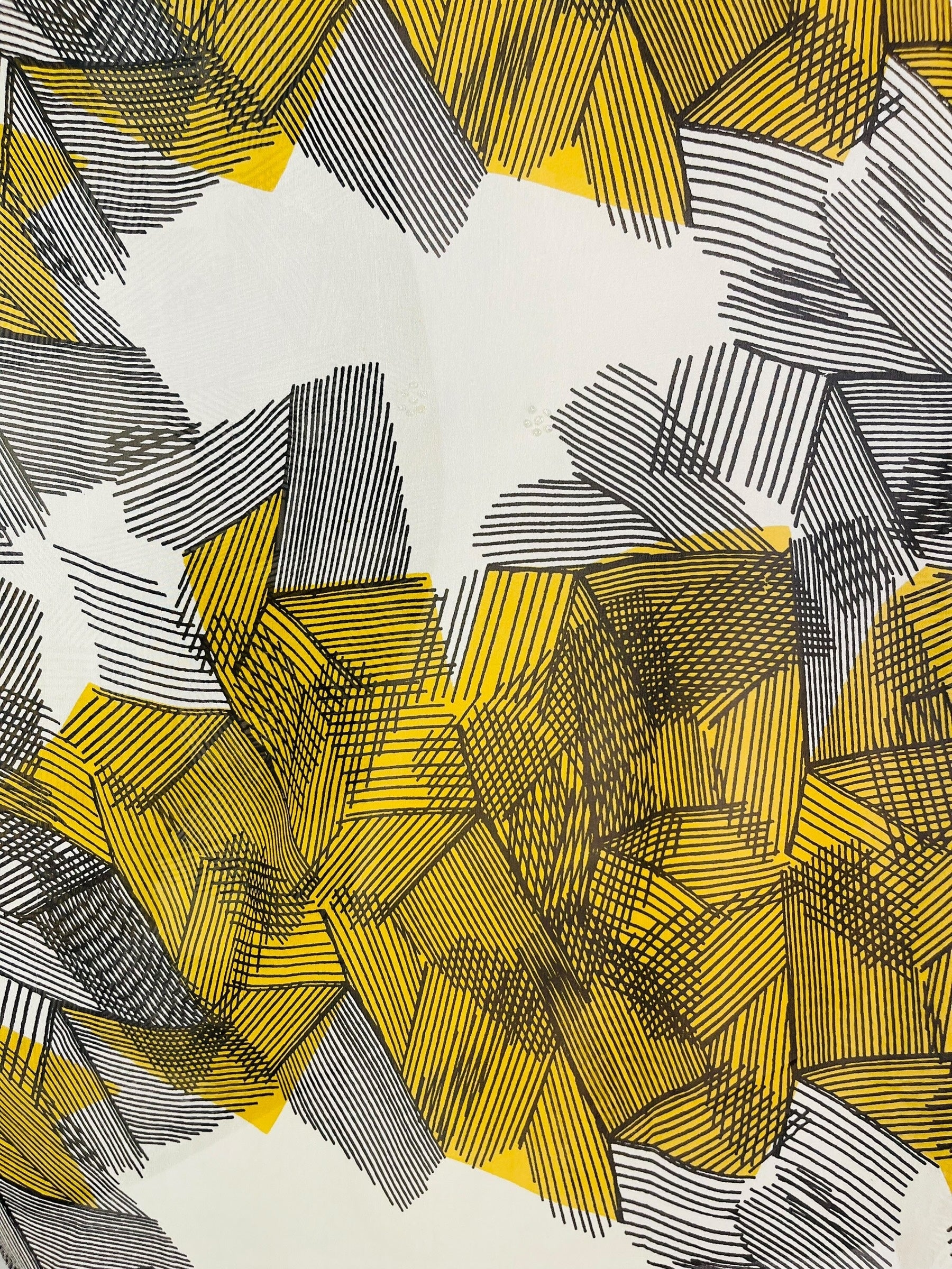 PRG7361 Sheer Avatar Pure Silk Short Kaftan Tunic without Slits