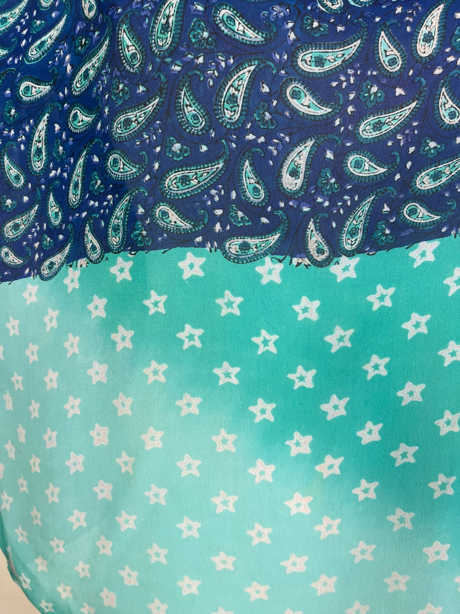 PRG8140 Sheer Wabi Sabi Pure Silk Side Slit Top