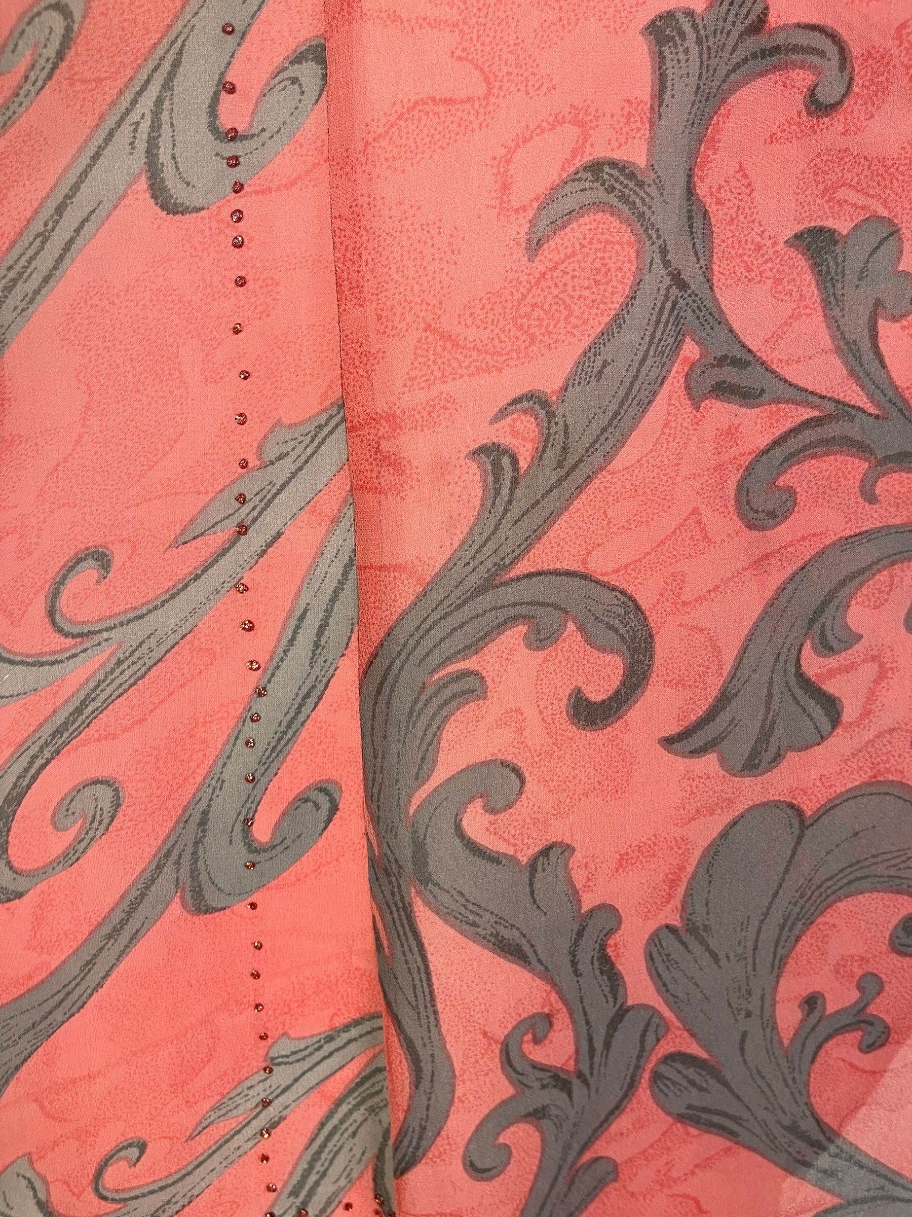 PRG7263 Sheer Avatar Pure Silk Waterfall Top