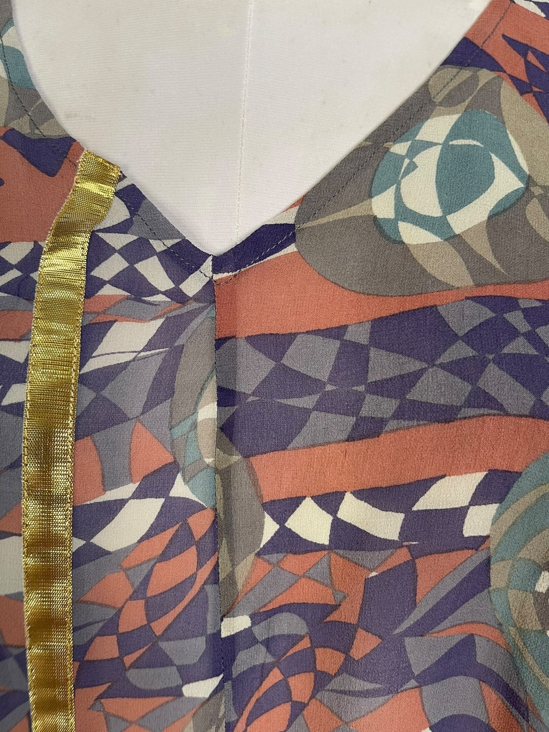 PRG7269 Sheer Wabi Sabi Pure Silk Waterfall Top