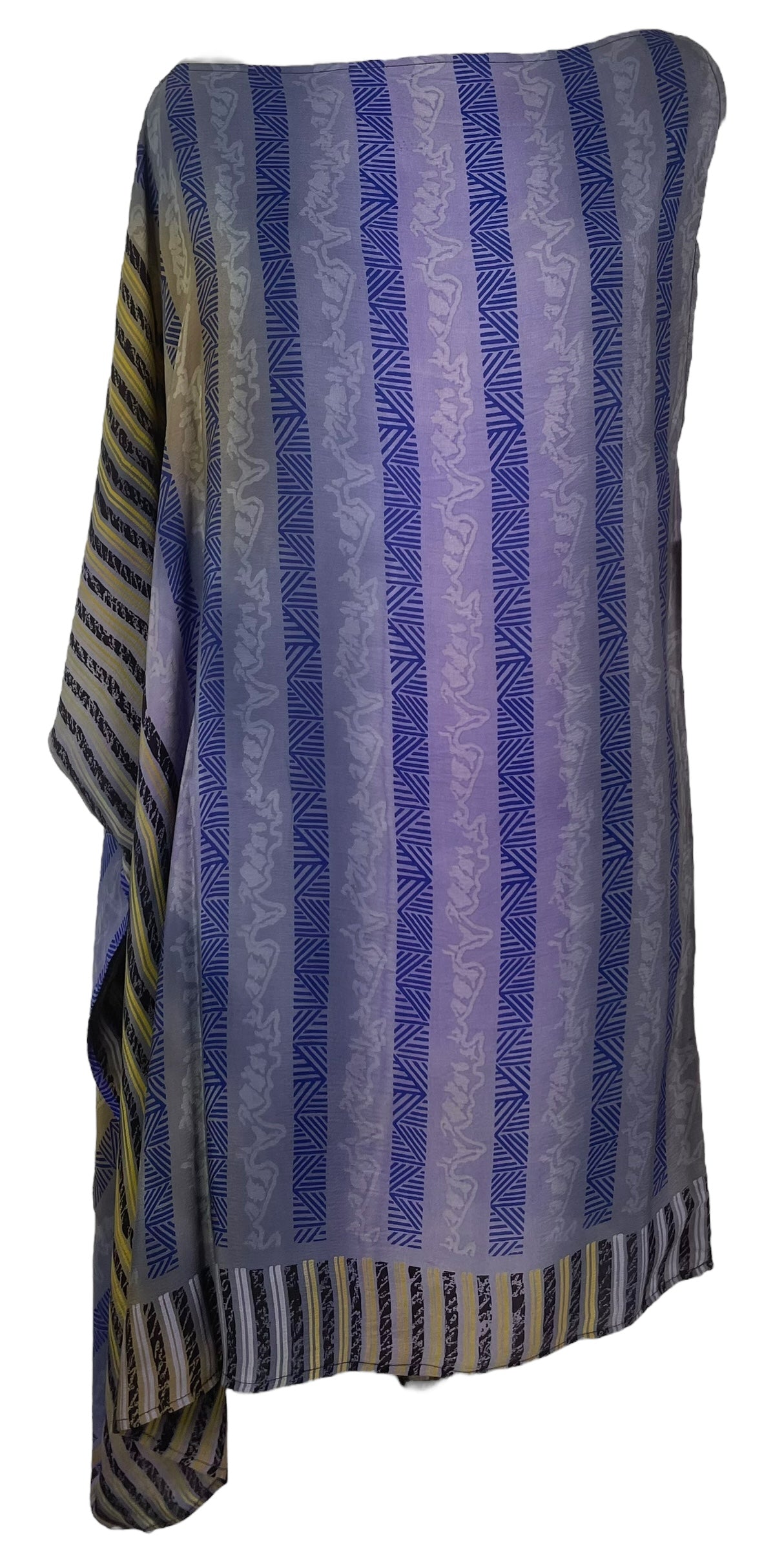 PRC7640 Wabi Sabi Pure Silk One Shoulder Dress