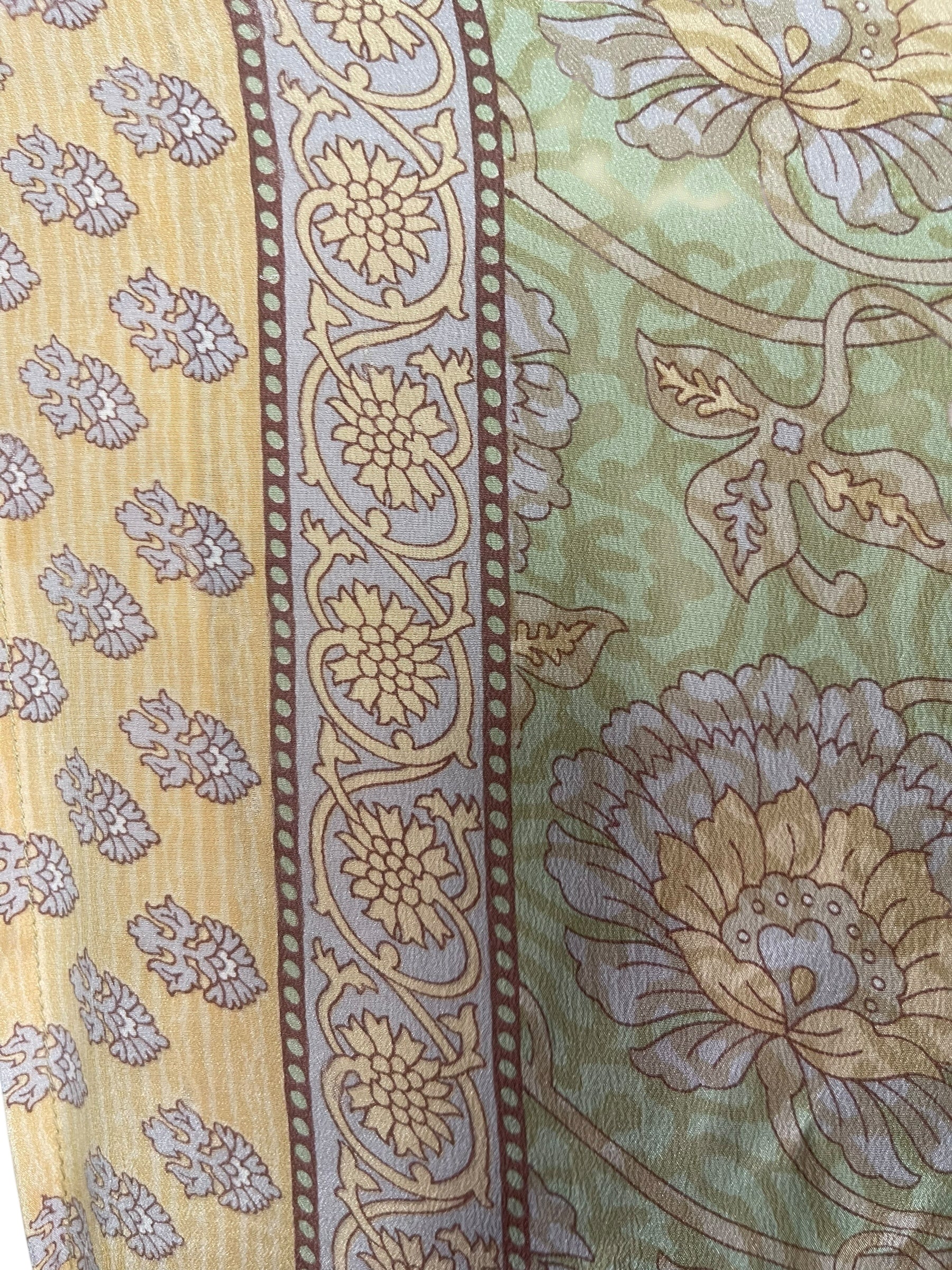 PRC7852 Avatar Pure Silk Kimono-Sleeved Jacket with Belt