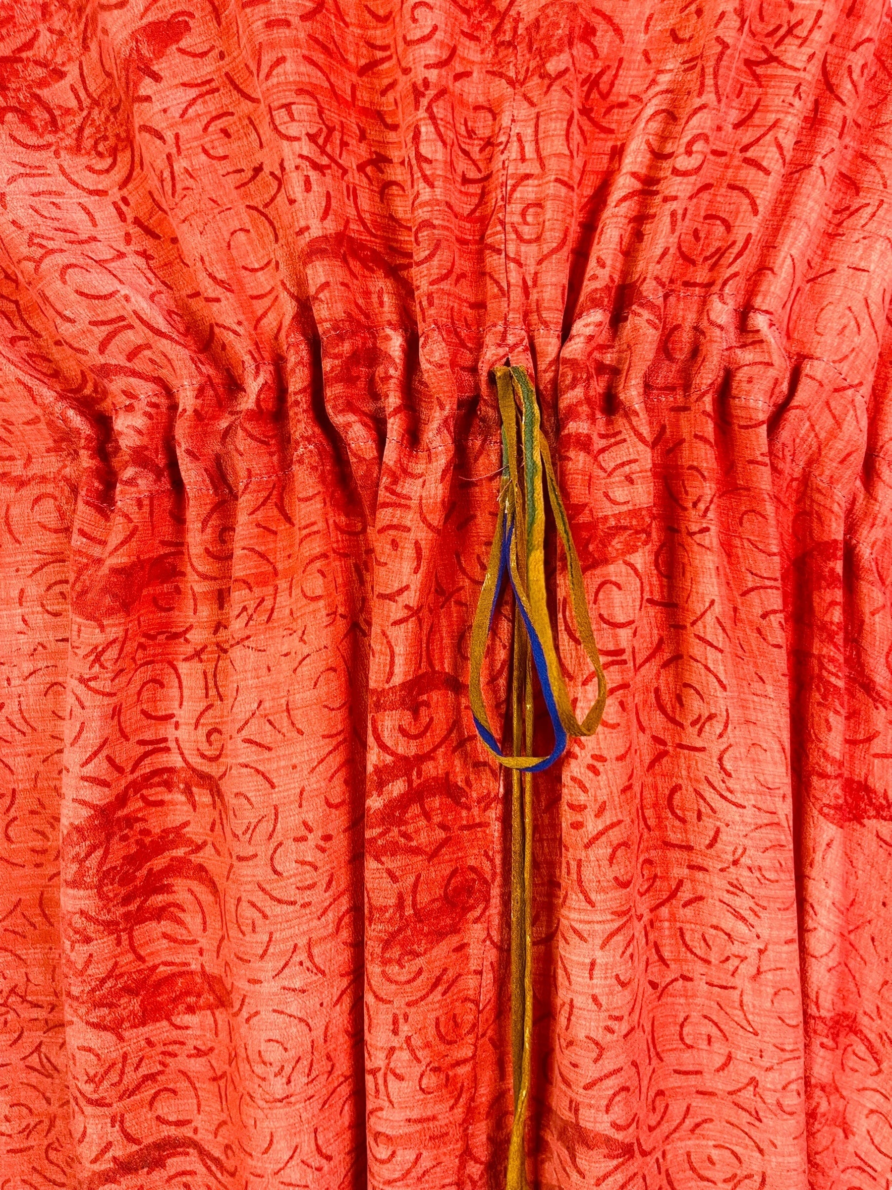 MARKETING PRC7604 Avatar Pure Silk Maxi Kaftan by MARKETING – Handmade ethical Maxi Kaftan from sariKNOTsari using upcycled silk. Designed in Canada for travel and slow fashion, loved from Toronto to LA to Sydney.