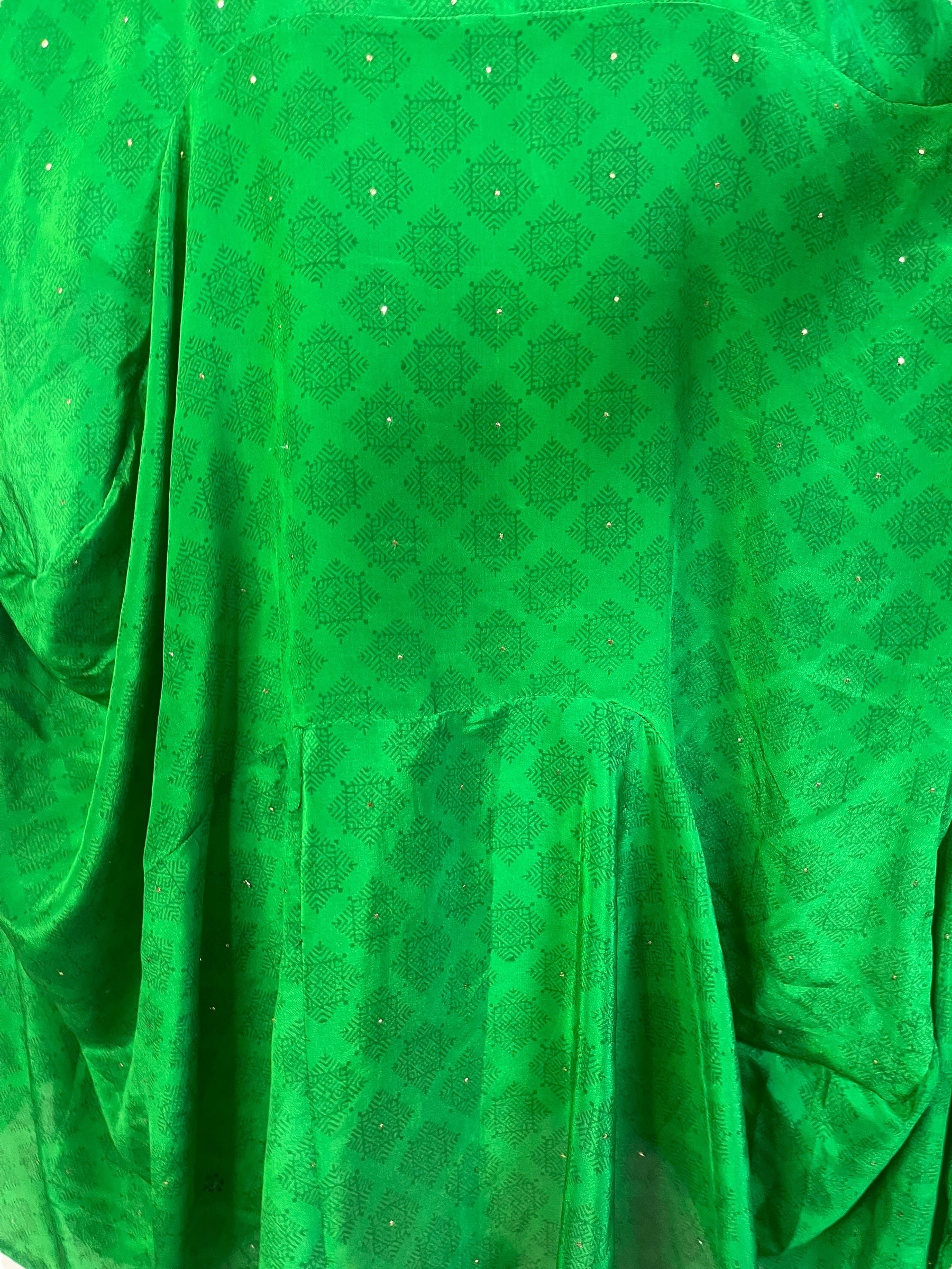 PRC7891 Avatar Pure Silk Sculptural Long Tunic Dress