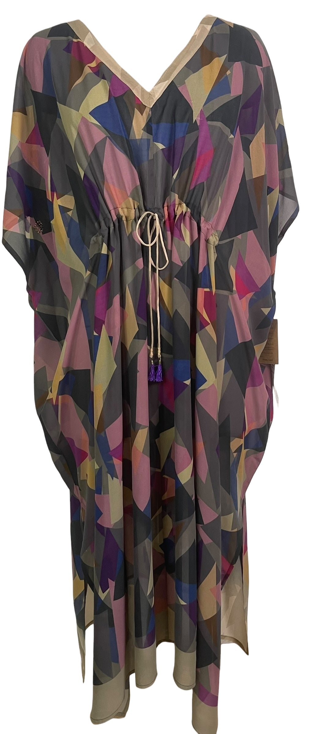 PRG8856 Sheer Wabi Sabi Pure Silk Maxi Kaftan by 15 FEBRUARY 2026 – Handmade ethical Maxi Kaftan from sariKNOTsari using upcycled silk. Designed in Canada for travel and slow fashion, loved from Toronto to LA to Sydney.