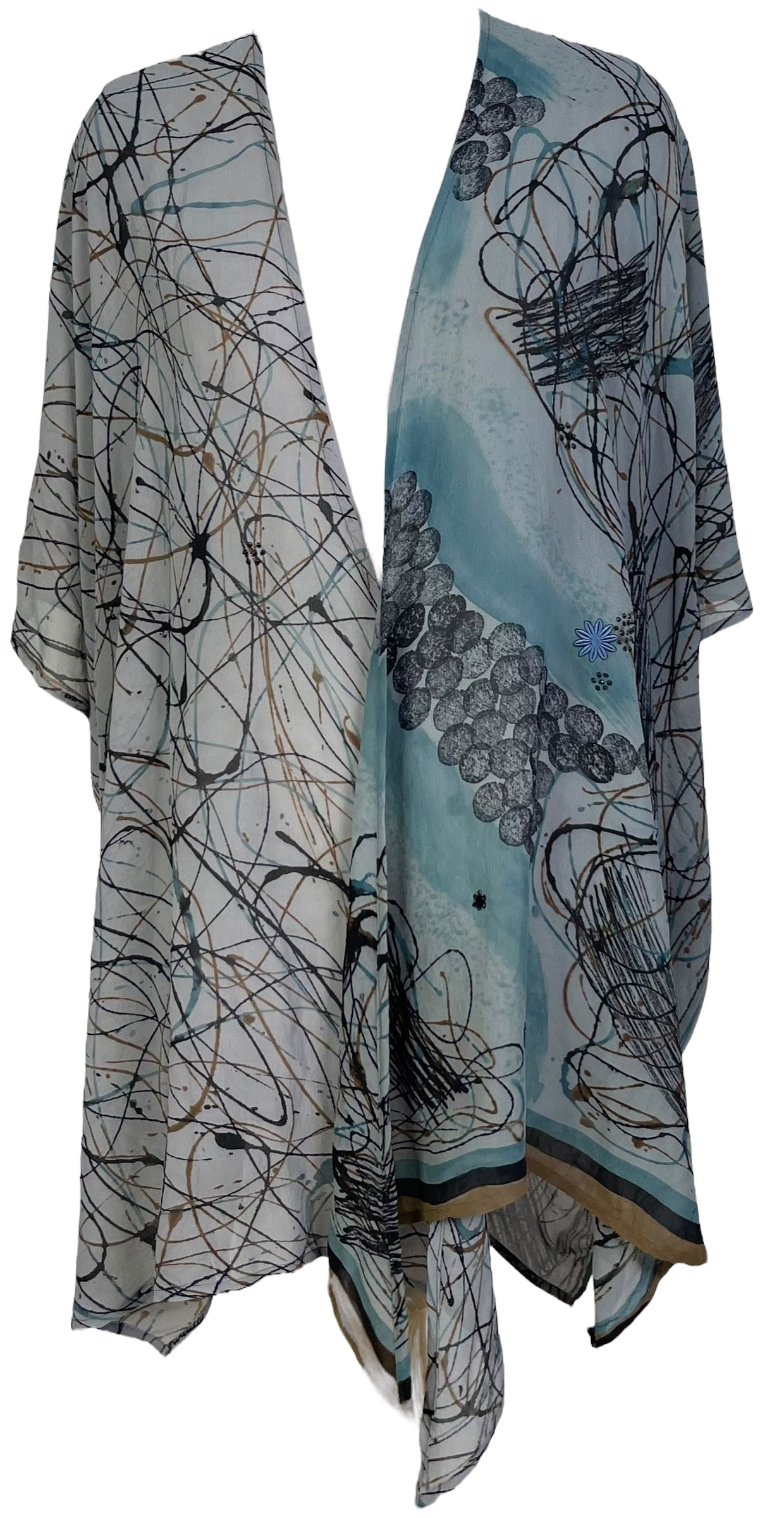 DEEANNS PRG7262 Sheer Avatar Pure Silk Cardigan