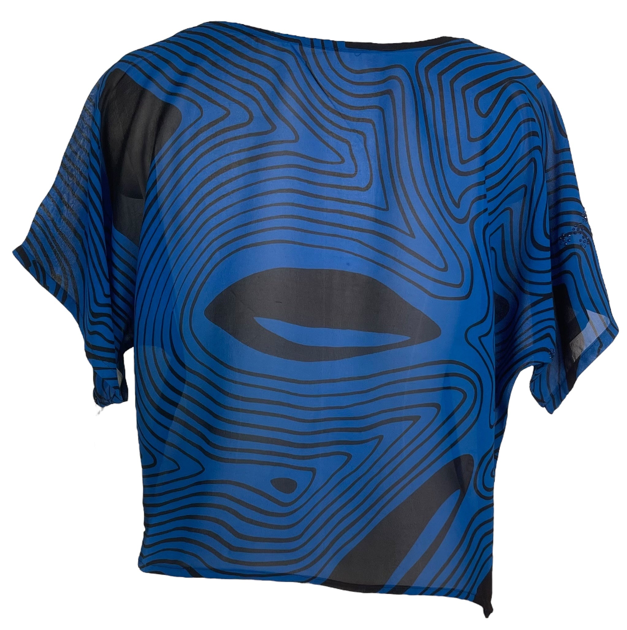 PRG5513 Sheer Avatar Pure Silk Boxy Top