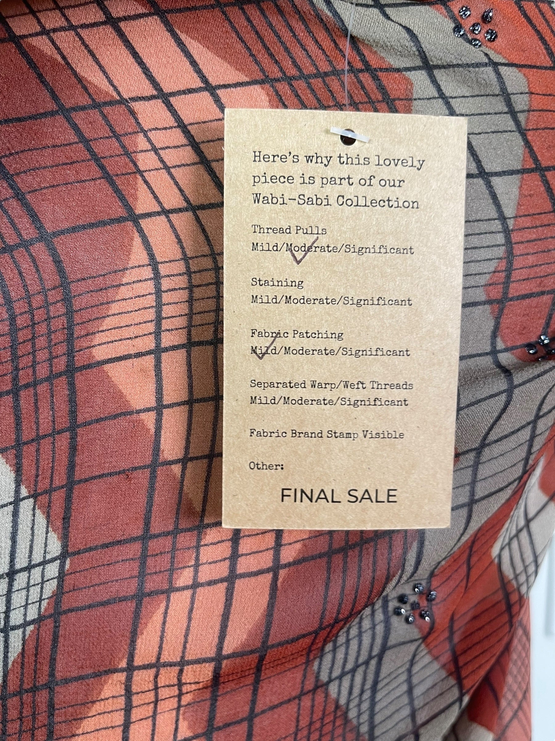 PRG8117 Sheer Wabi Sabi Pure Silk Side Slit Top by DECEMBER2025 – Handmade ethical Side Slit Top from sariKNOTsari using upcycled silk. Designed in Canada for travel and slow fashion, loved from Toronto to LA to Sydney.