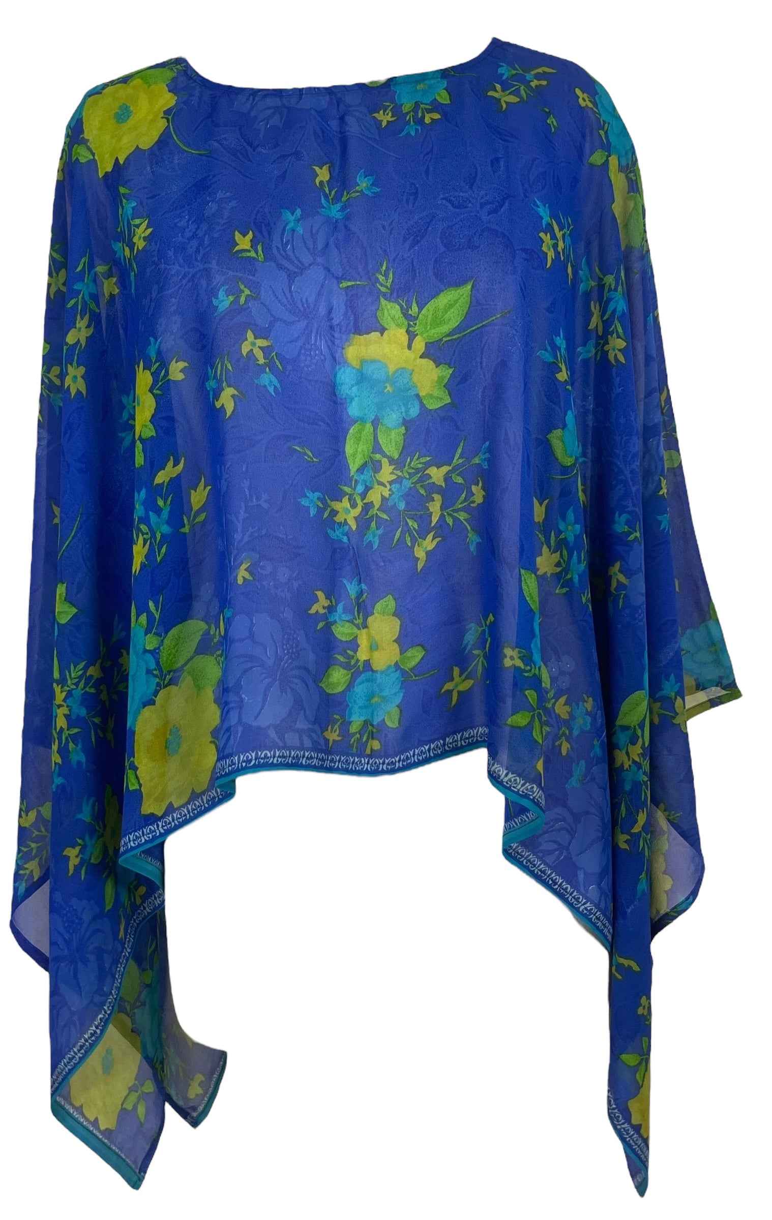 PREVIEW PRG7901 Sheer Pure Silk Wabi Sabi Capelet Poncho by DECEMBER2025 – Handmade ethical Poncho from sariKNOTsari using upcycled silk. Designed in Canada for travel and slow fashion, loved from Toronto to LA to Sydney.