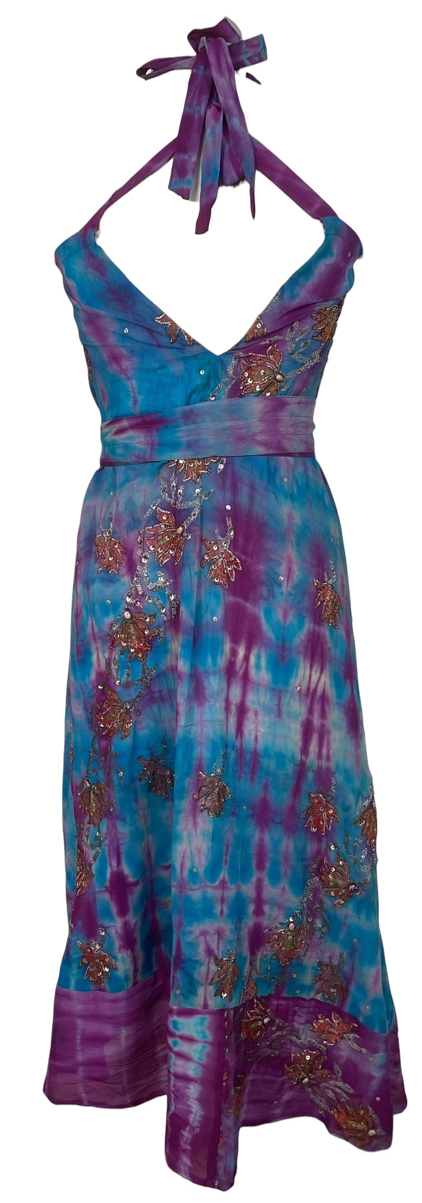 PROBLEM PREVIEW PRC8640 Avatar Pure Silk Maxi Dress with Belt by MARCH2026 – Handmade ethical Maxi Dress from sariKNOTsari using upcycled silk. Designed in Canada for travel and slow fashion, loved from Toronto to LA to Sydney. Featuring Zsiska, Bryn Walker and Artisan Leather coats by Rejean Pepin, Pepin designs