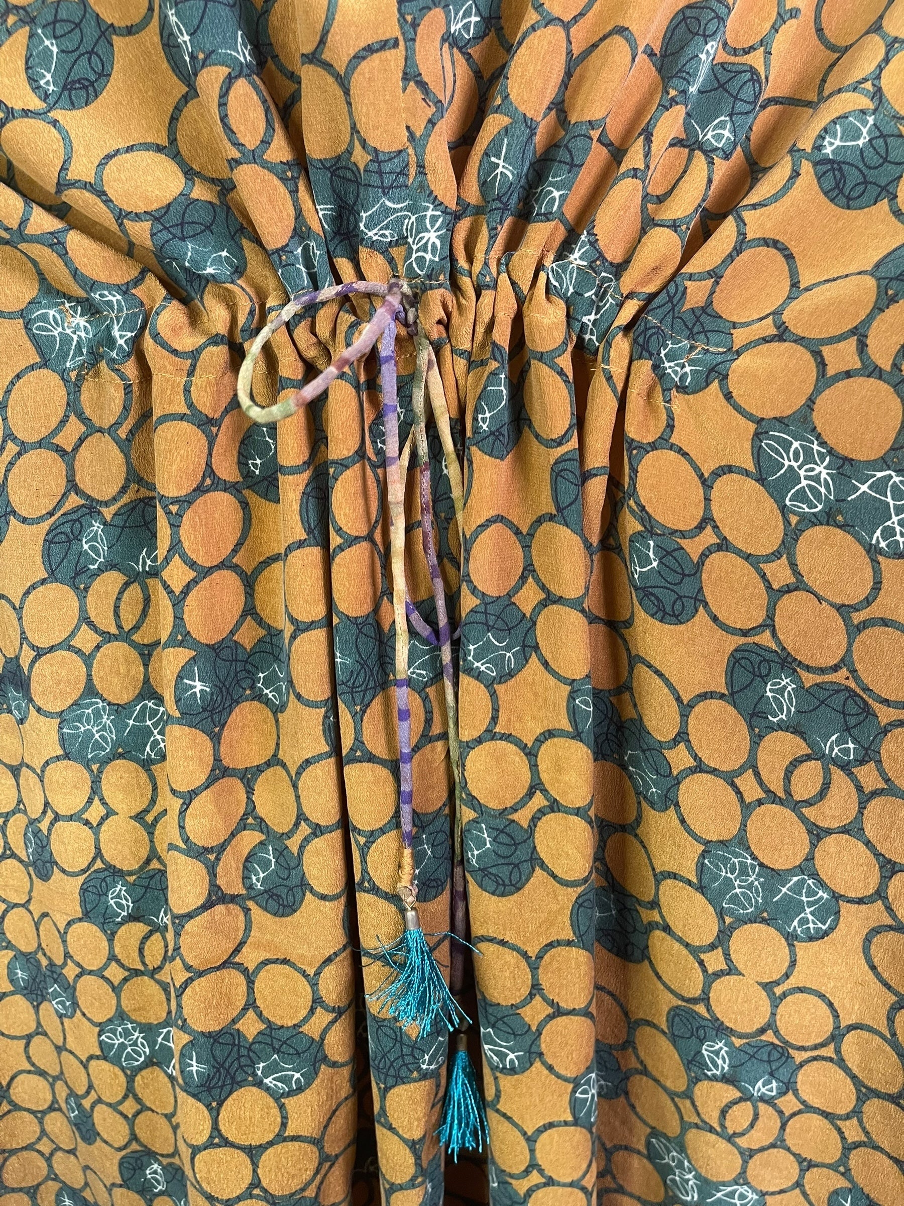 PRC8893 Avatar Pure Silk Maxi Kaftan by 15 FEBRUARY 2026 – Handmade ethical Maxi Kaftan from sariKNOTsari using upcycled silk. Designed in Canada for travel and slow fashion, loved from Toronto to LA to Sydney.