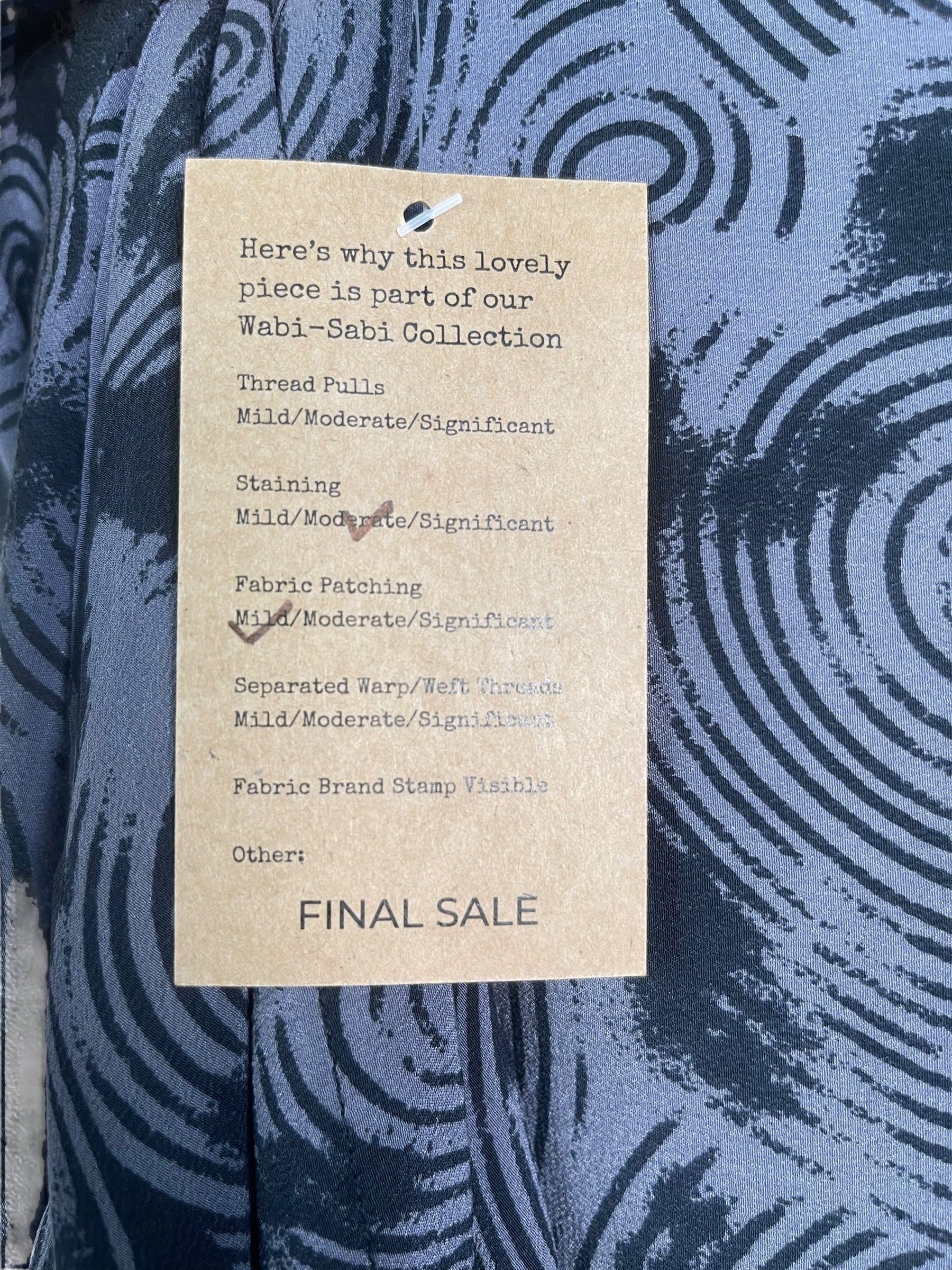 PRC7309 Wabi Sabi Pure Silk Kimono-Sleeved Top