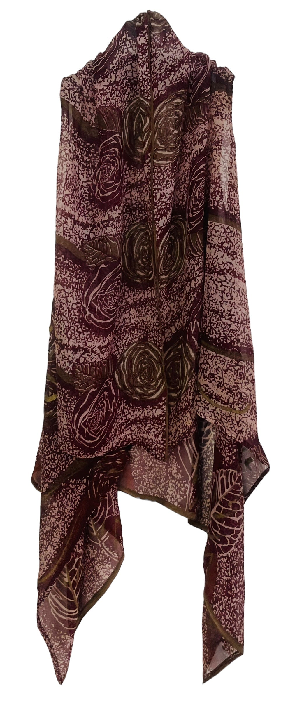 PCH7441 Very Sheer Chiffon Wabi Sabi Pure Silk Versatile Vest