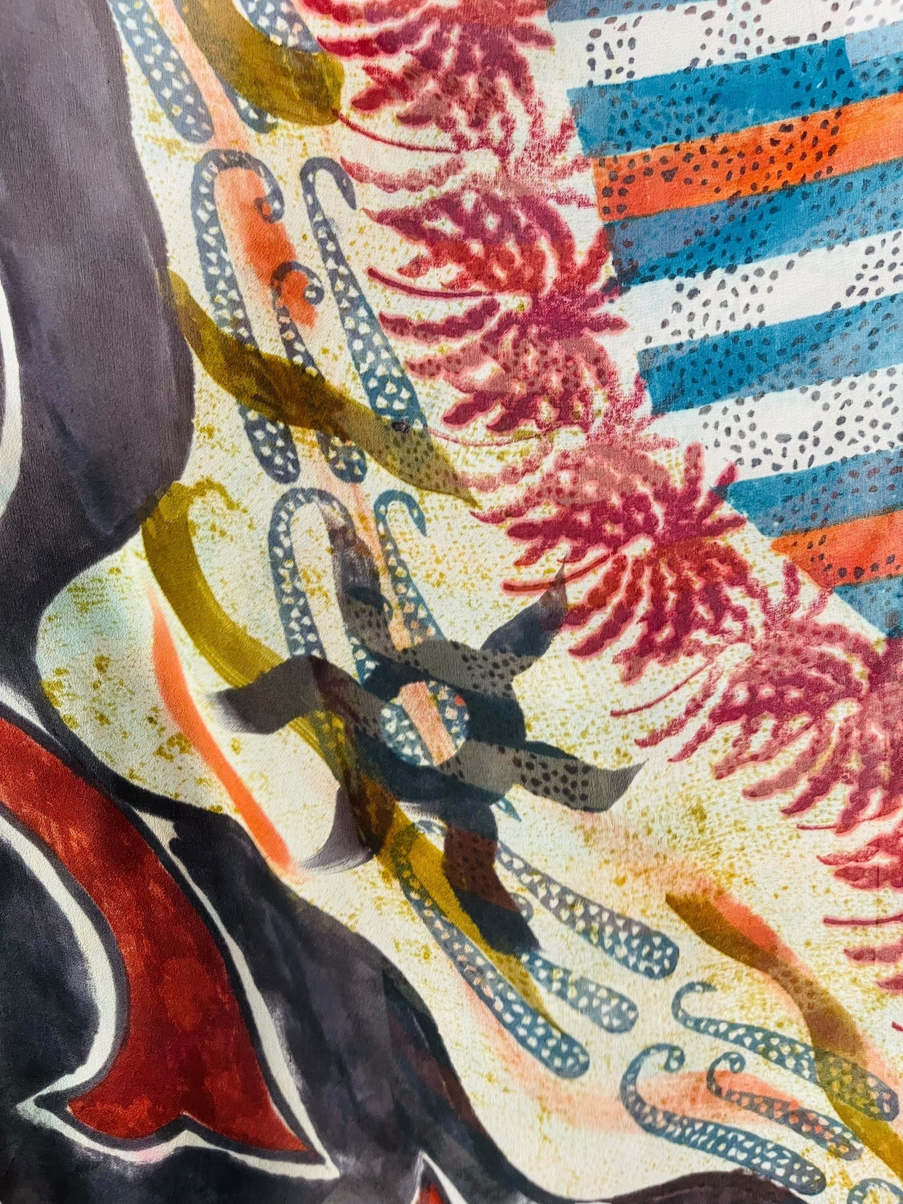 PRG7570 Sheer Wabi Sabi Pure Silk Cardigan