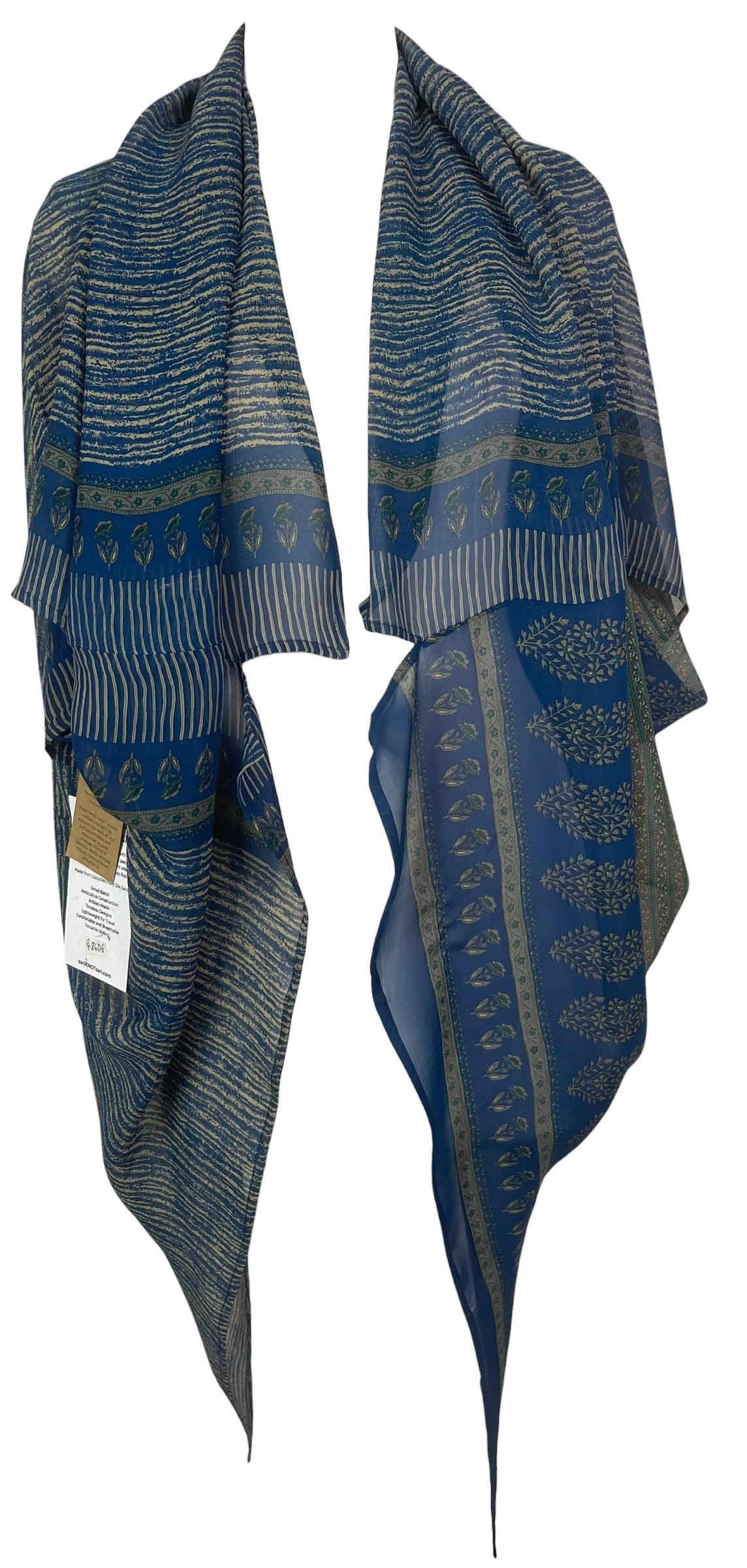 PREVIEW PRG8606 Sheer Wabi Sabi Pure Silk Cardigan by FEBRUARY2026 – Handmade ethical Cardigan from sariKNOTsari using upcycled silk. Designed in Canada for travel and slow fashion, loved from Toronto to LA to Sydney.