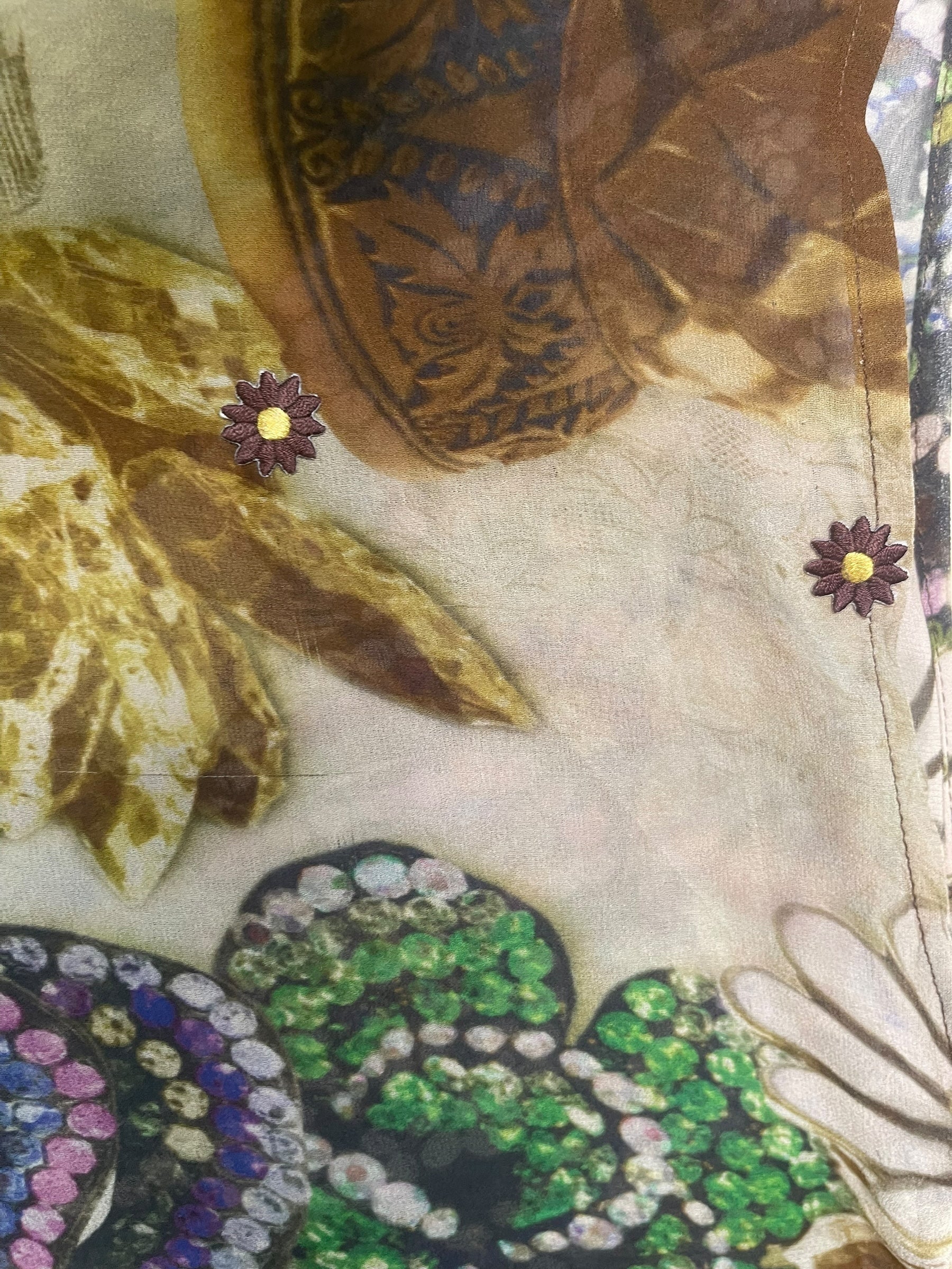 PRG8621 Sheer Wabi Sabi Pure Silk Hi Lo Top