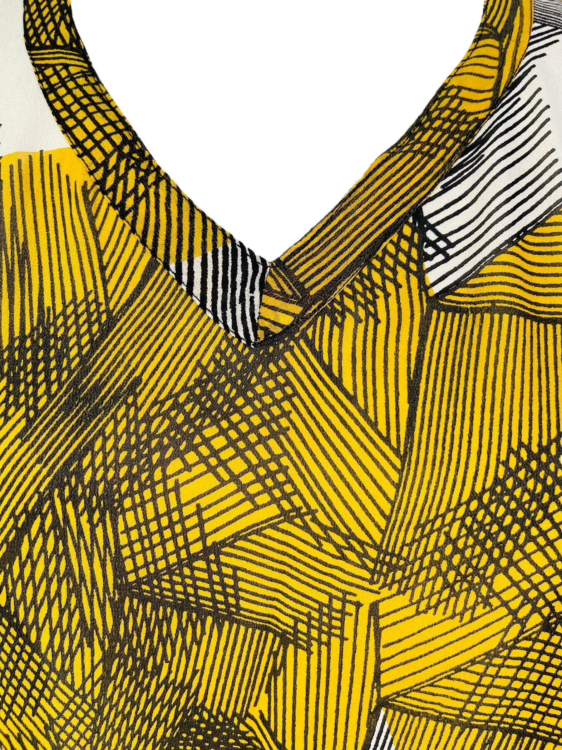 PRG7361 Sheer Avatar Pure Silk Short Kaftan Tunic without Slits