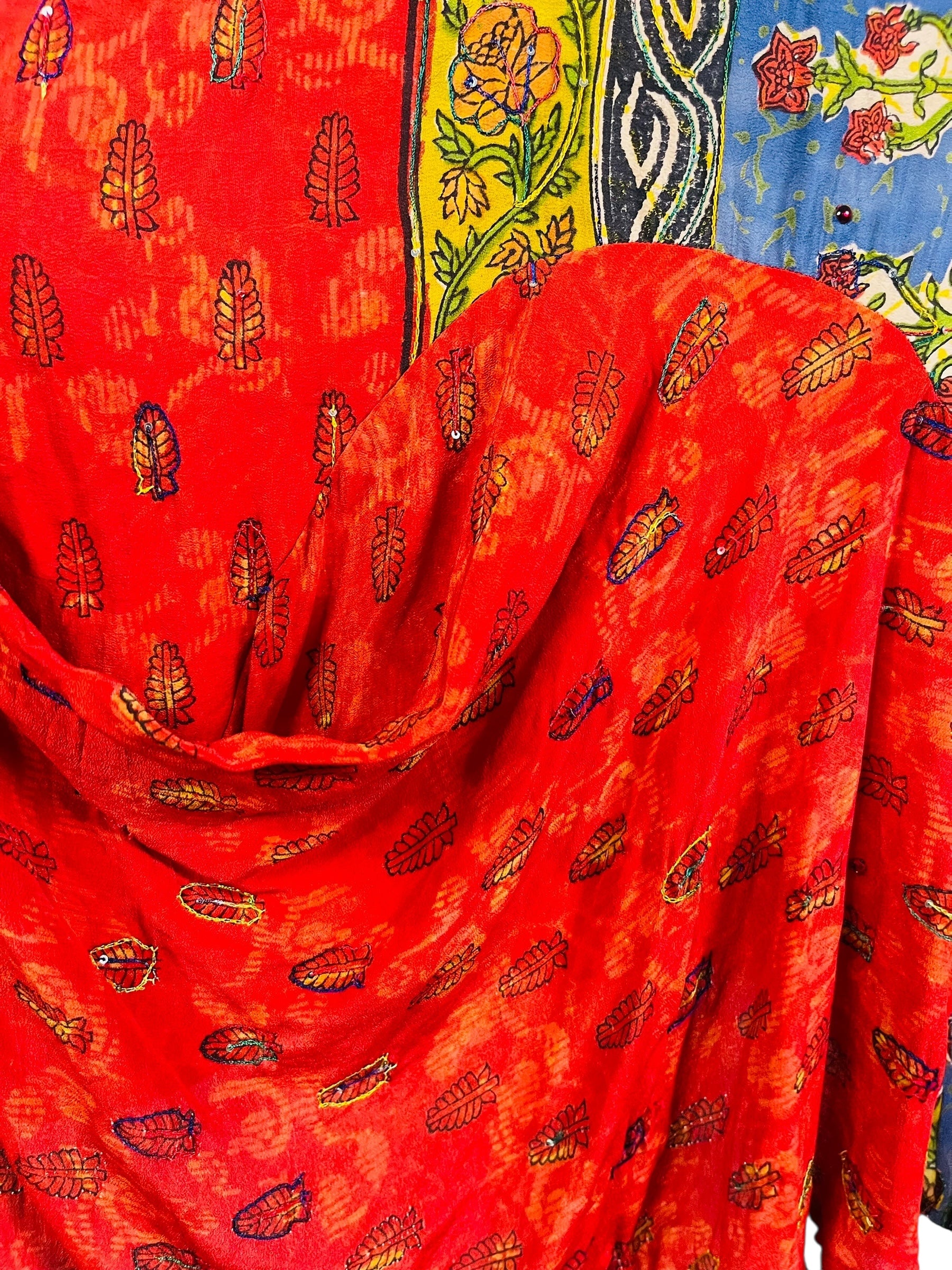 PRC6838 Avatar Pure Silk Self Pocket Tunic Dress