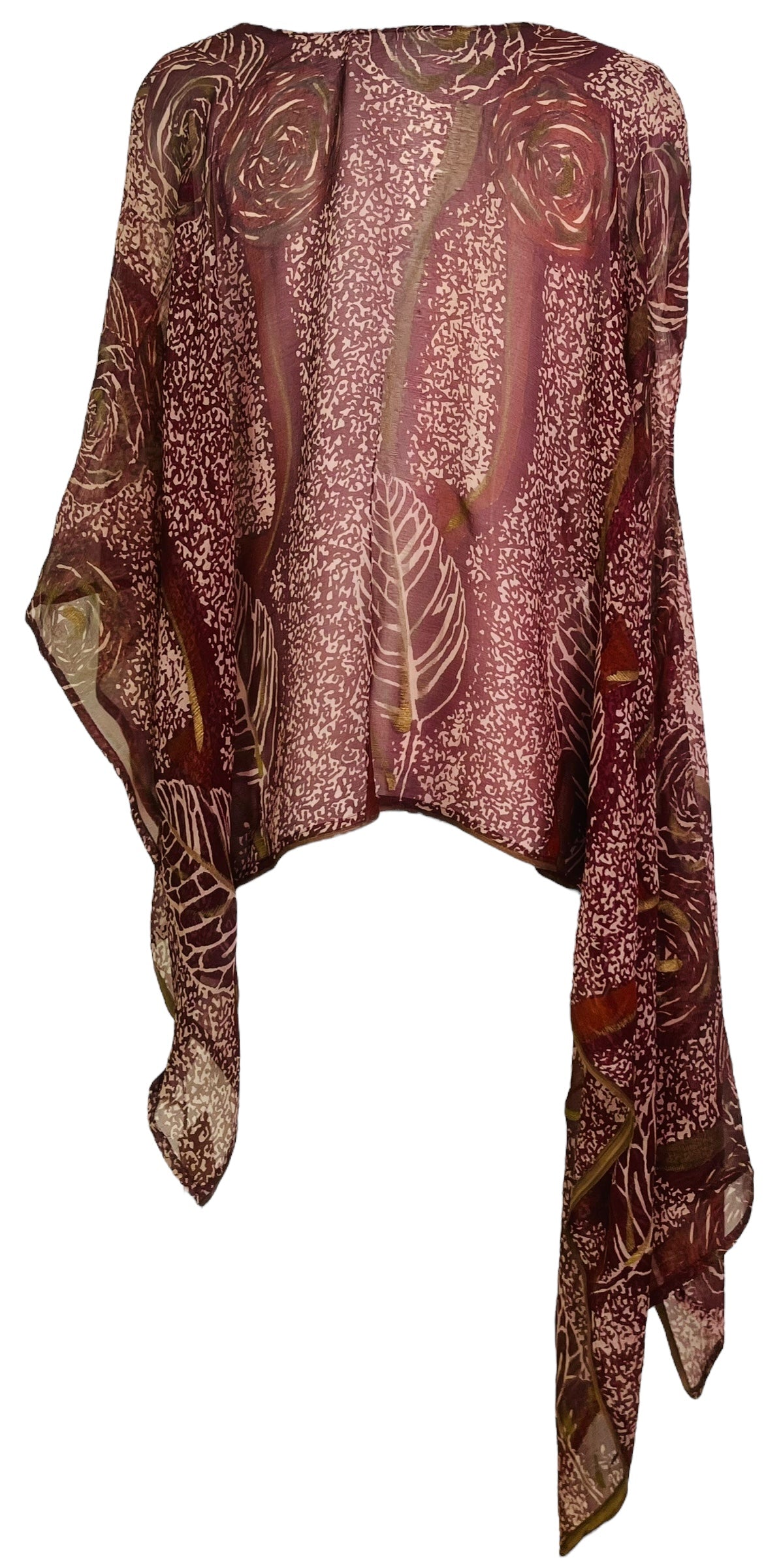 PCH7441 Very Sheer Chiffon Wabi Sabi Pure Silk Versatile Vest