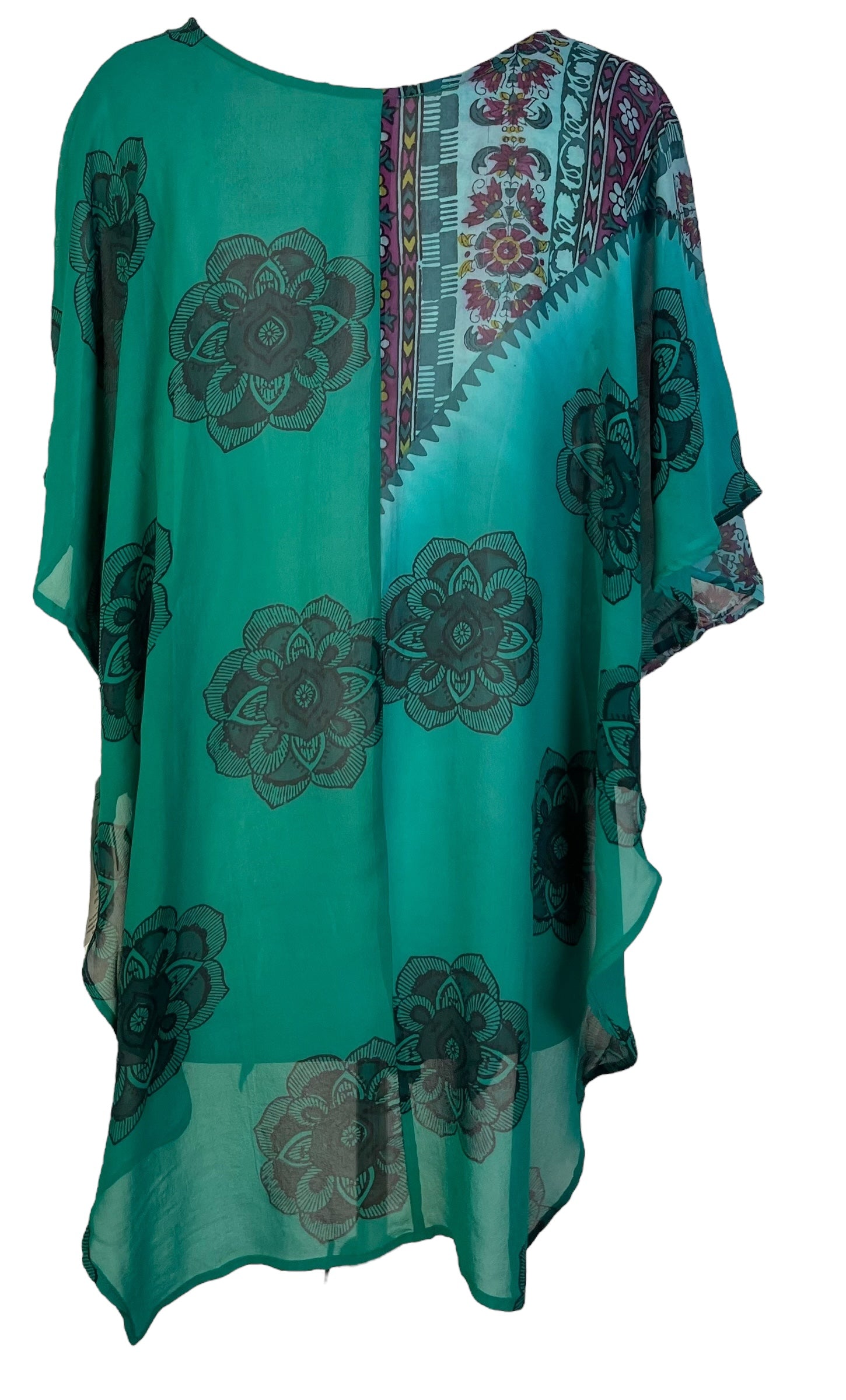 PRG7038 Sheer Wabi Sabi Pure Silk Waterfall Top