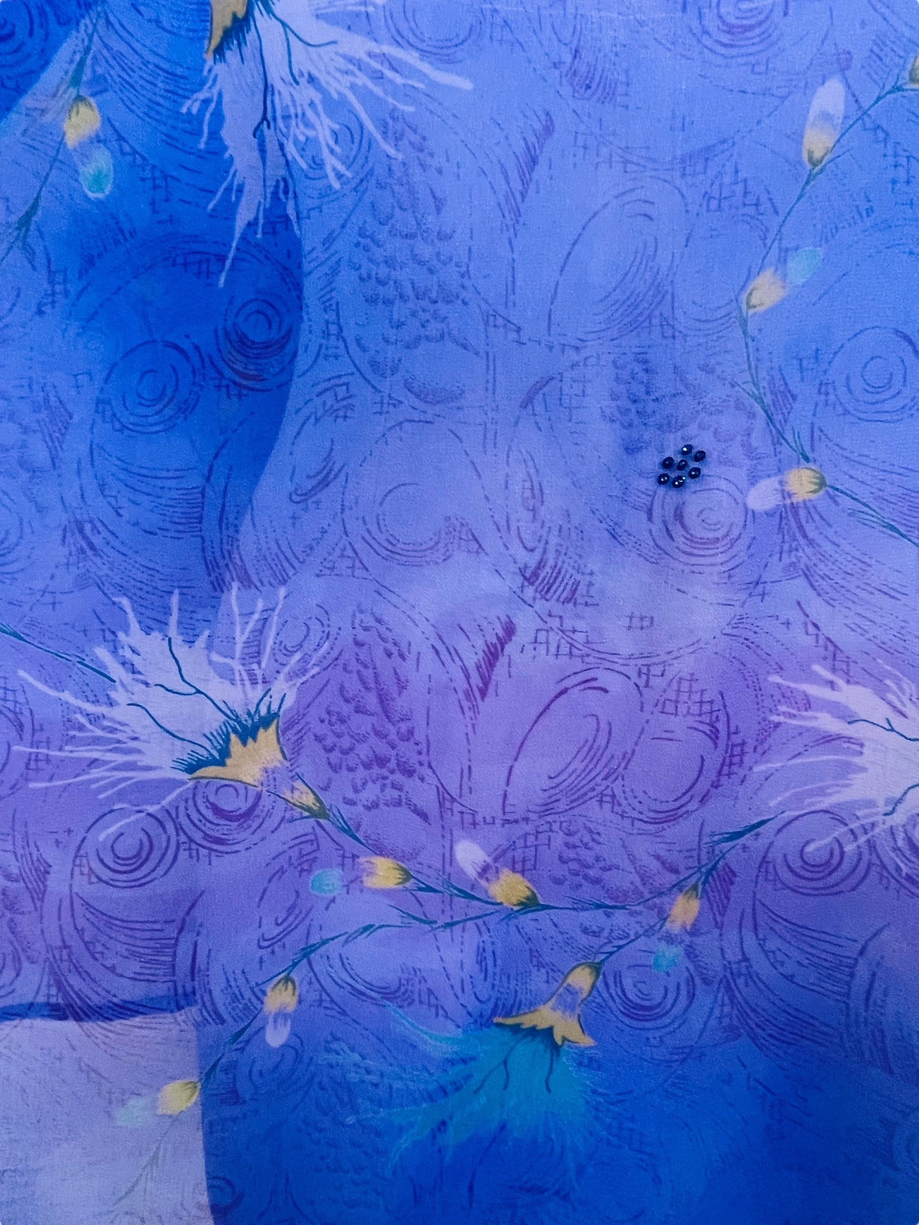 PRG7625 Sheer Avatar Pure Silk Long Tunic with Side Ties