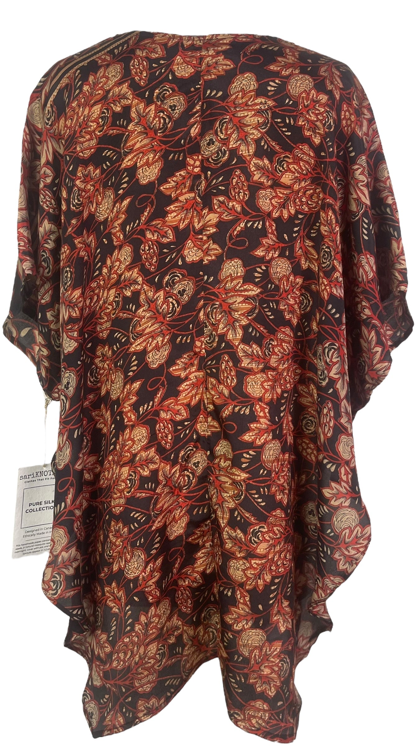 PRC8070 Wabi Sabi Pure Silk Waterfall Top