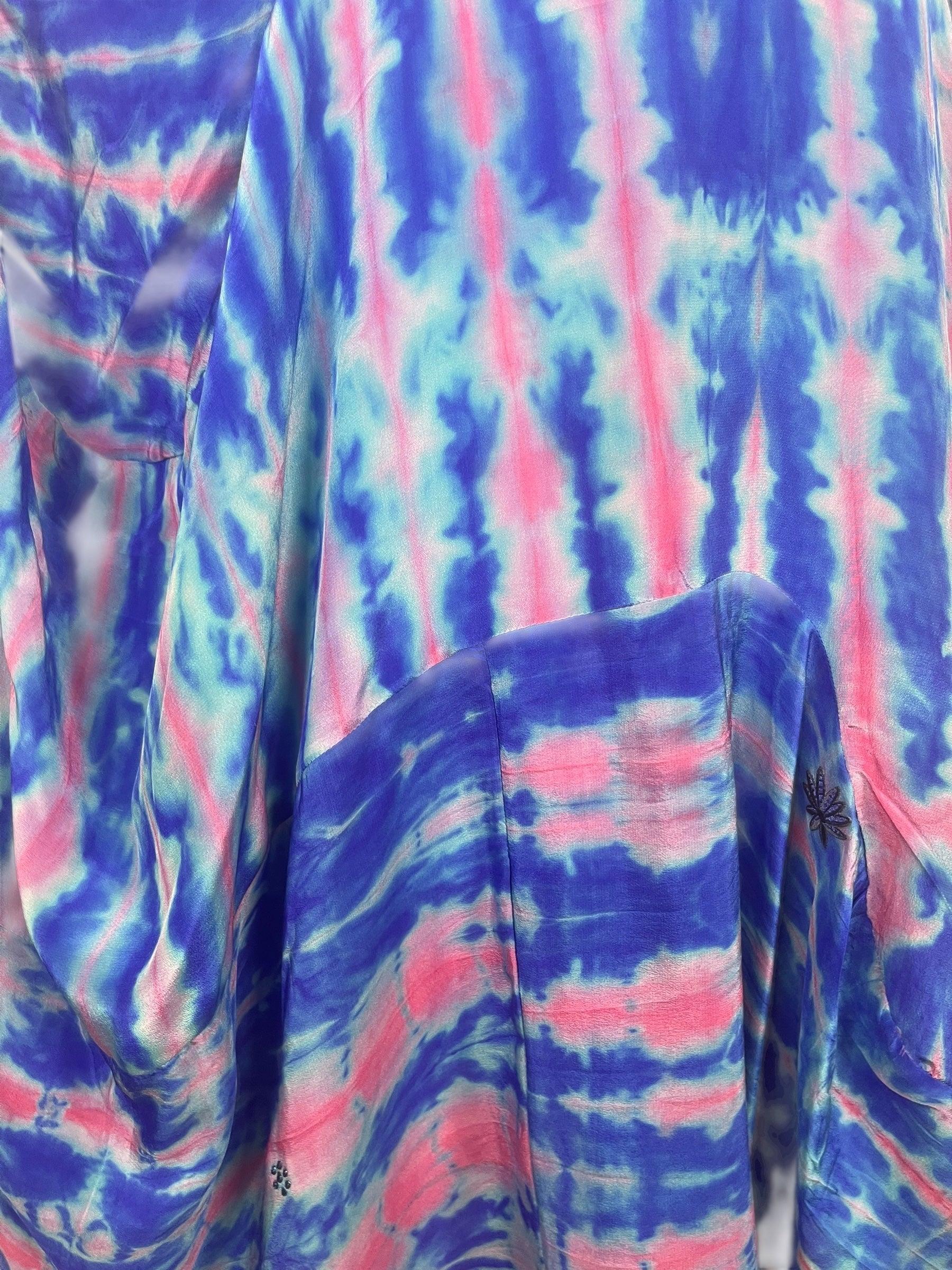 PRC8450 Avatar Pure Silk Sculptural Long Tunic Dress