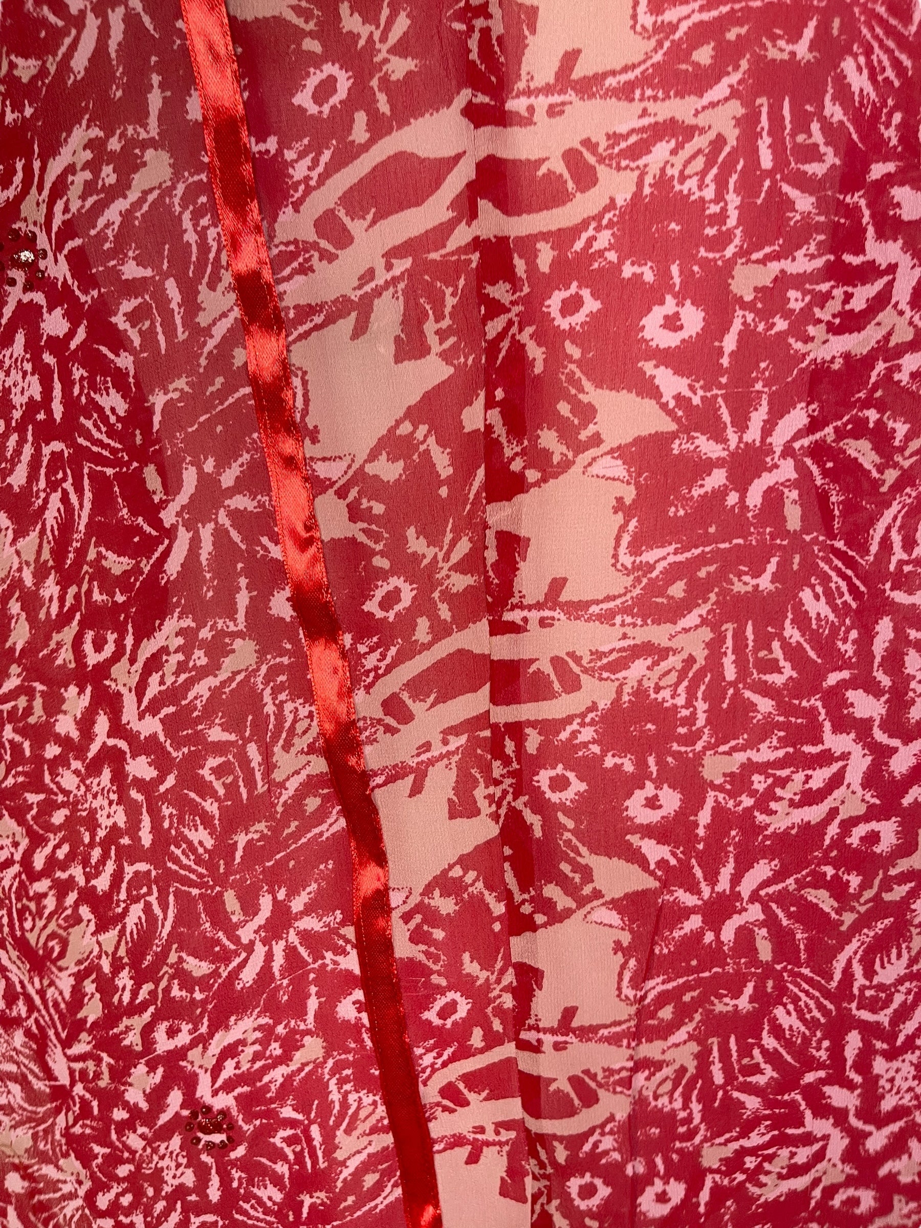 PRG7039 Sheer Wabi Sabi Pure Silk Waterfall Top