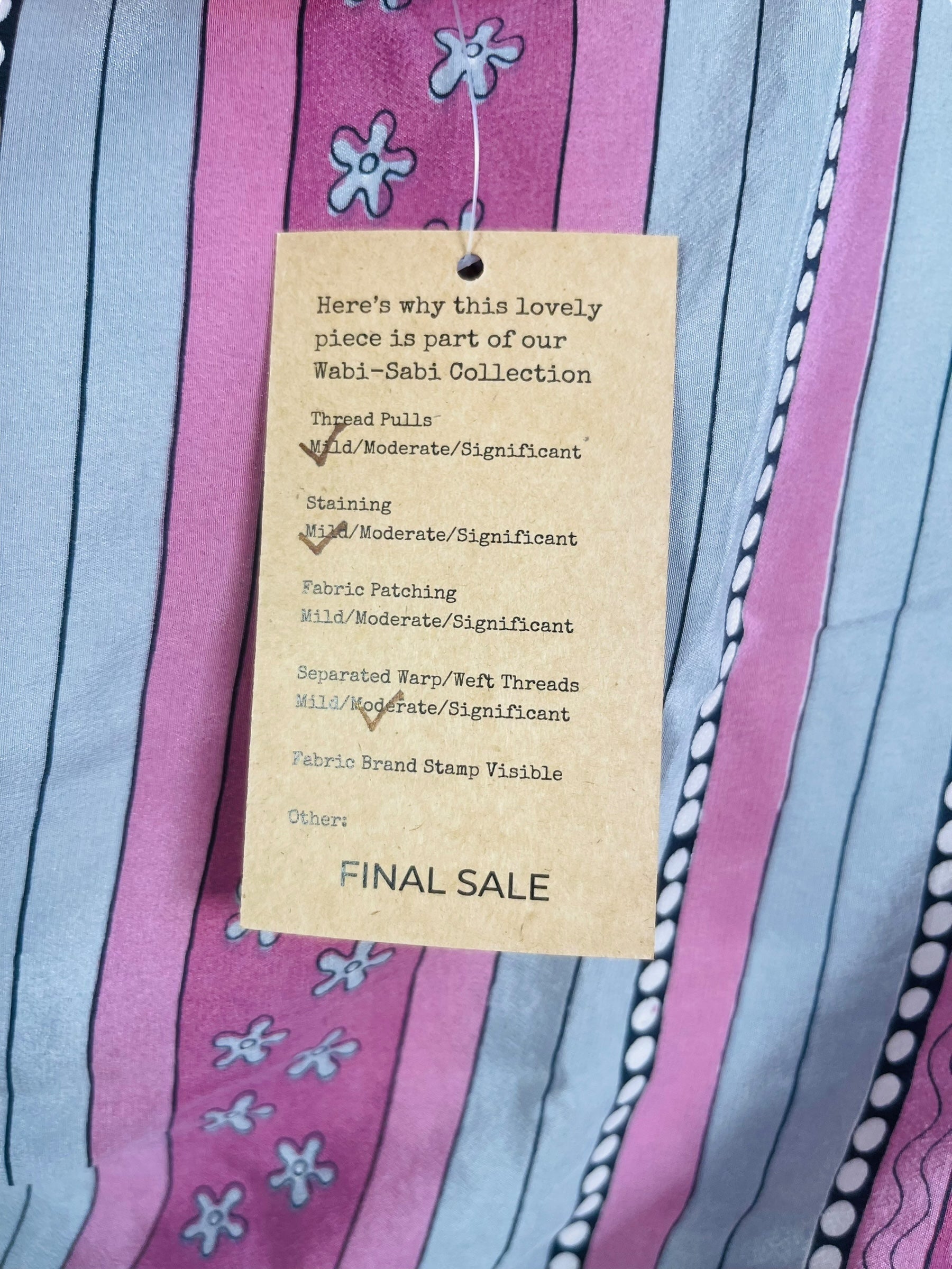 PRC7760 Wabi Sabi Pure Silk Kimono-Sleeved Top