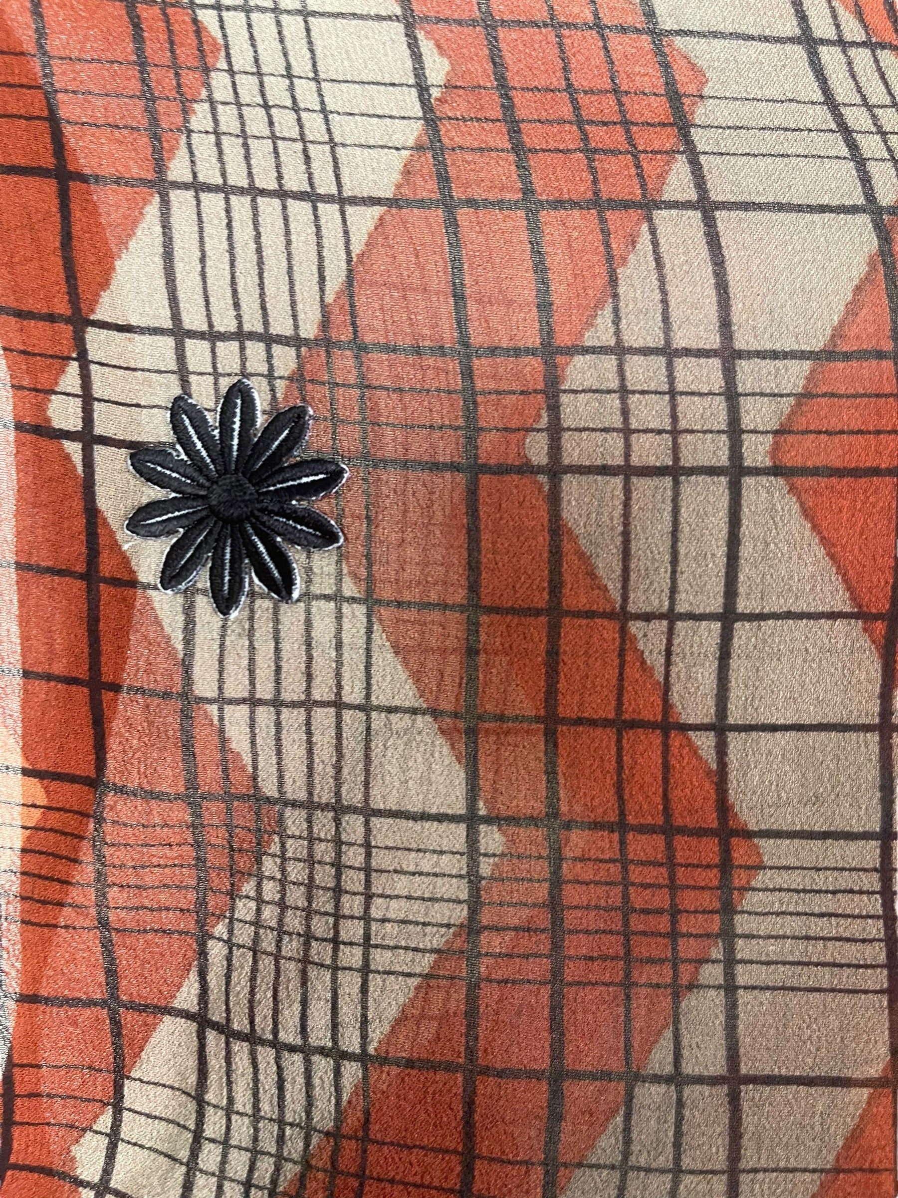 PRG8117 Sheer Wabi Sabi Pure Silk Side Slit Top by DECEMBER2025 – Handmade ethical Side Slit Top from sariKNOTsari using upcycled silk. Designed in Canada for travel and slow fashion, loved from Toronto to LA to Sydney.