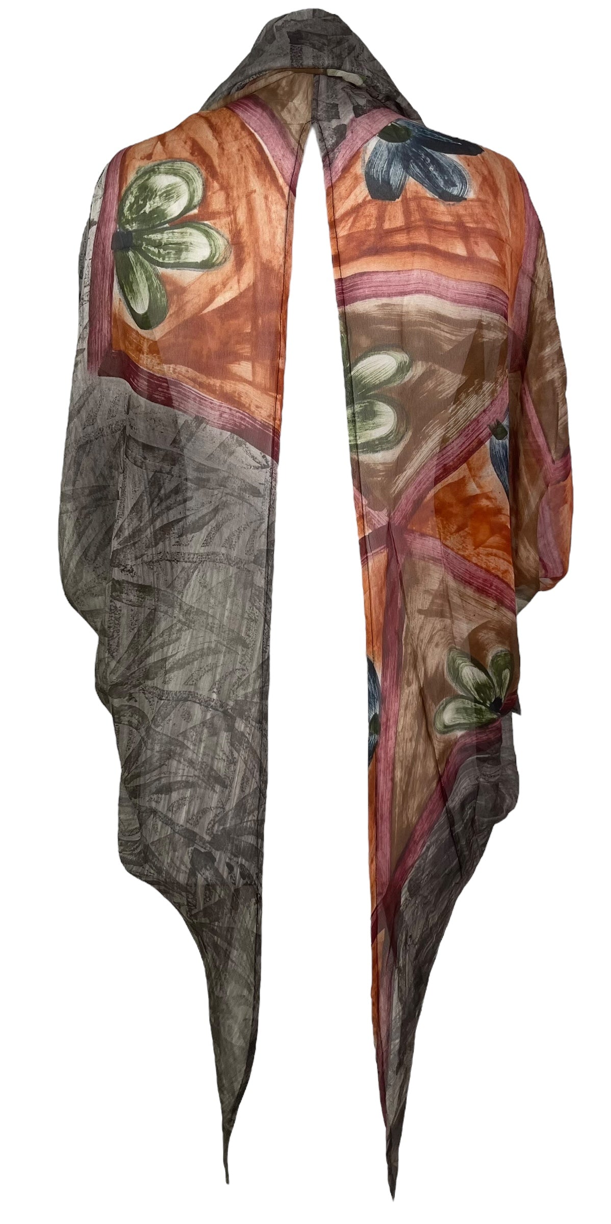 PRG8129 Sheer Avatar Pure Silk Cardigan