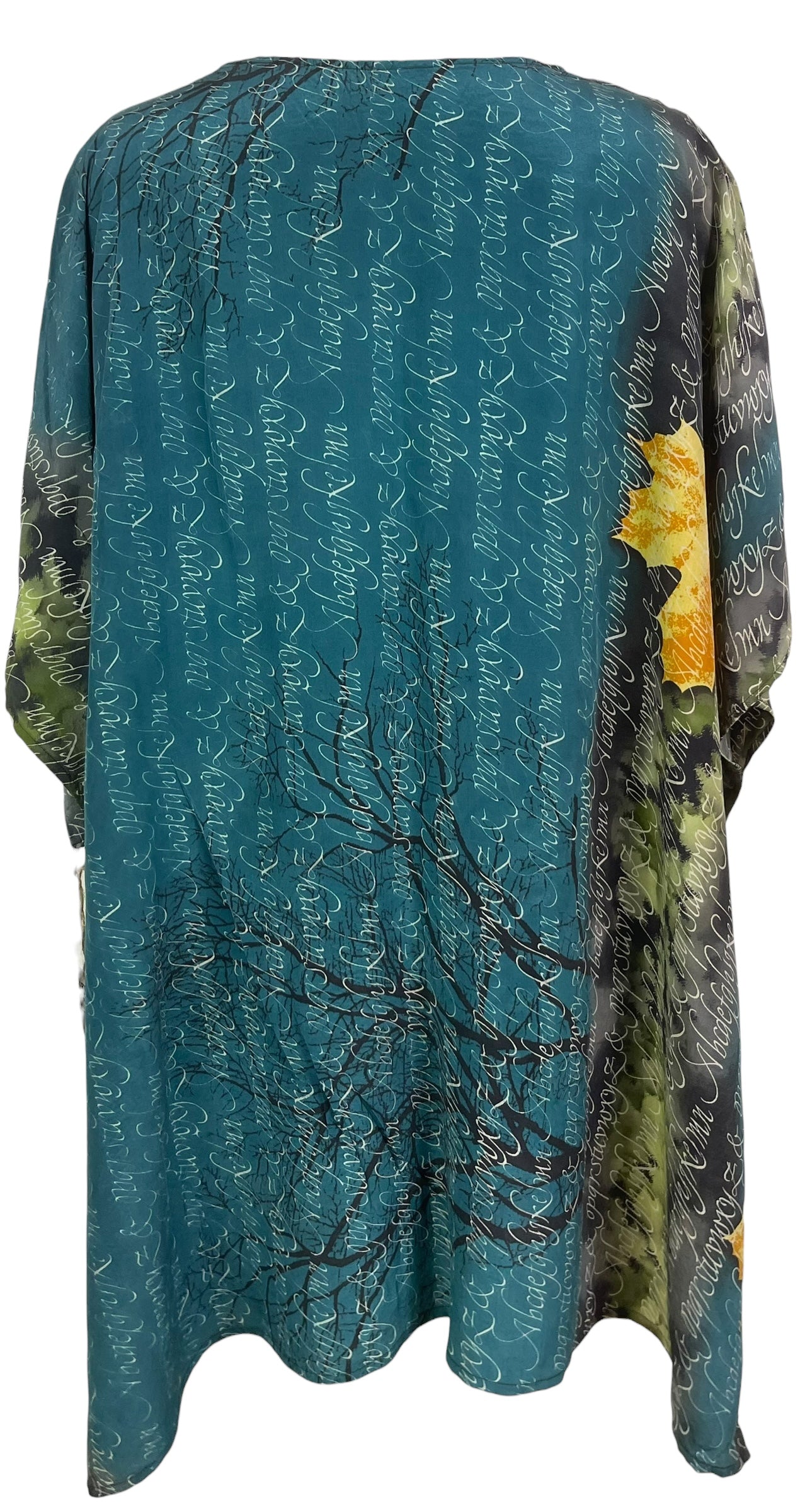 PREVIEW PRC7602 Wabi Sabi Pure Silk Short Kaftan Tunic With Slits