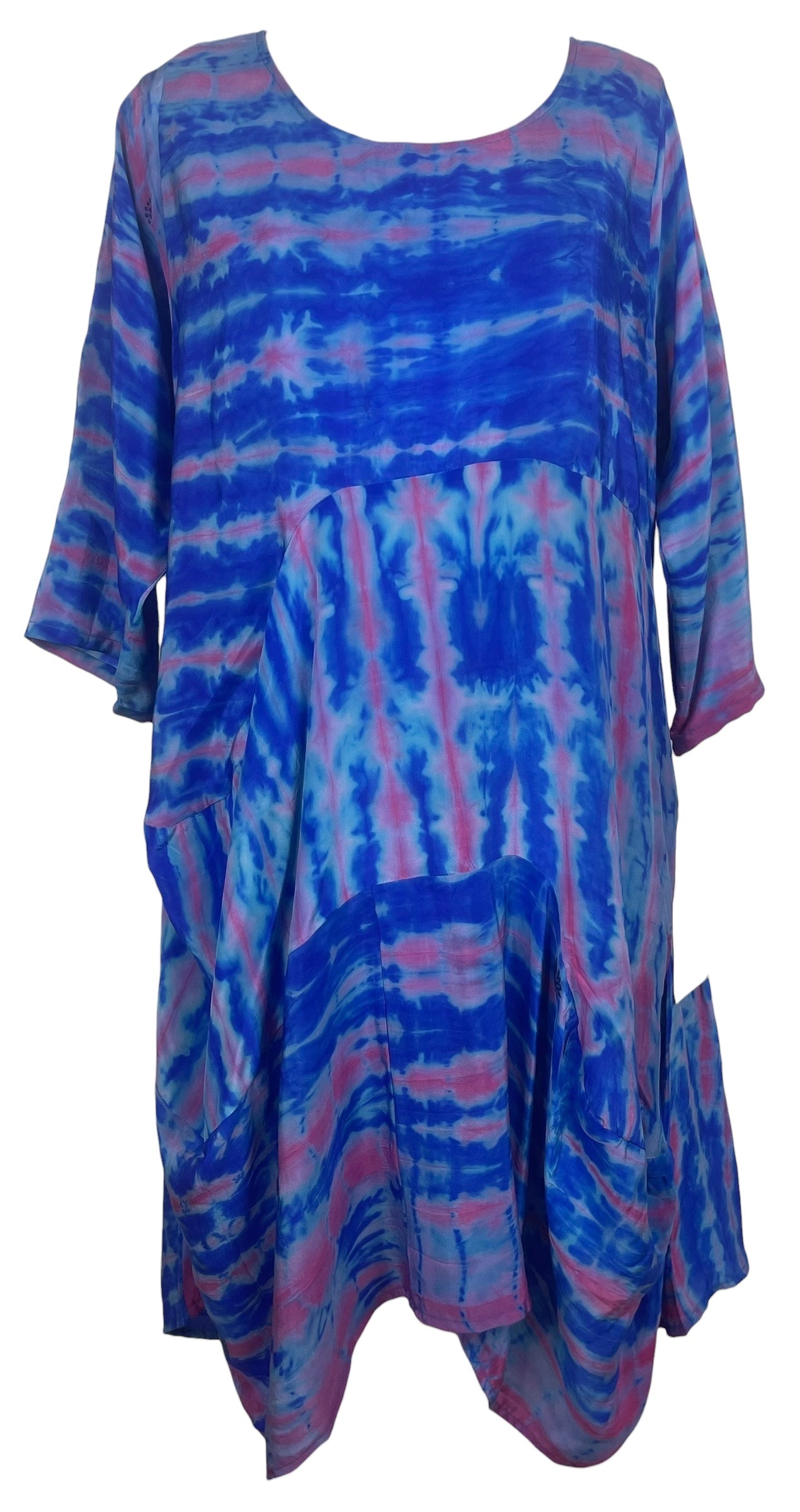 PREVIEW PRC8450 Avatar Pure Silk Sculptural Long Tunic Dress