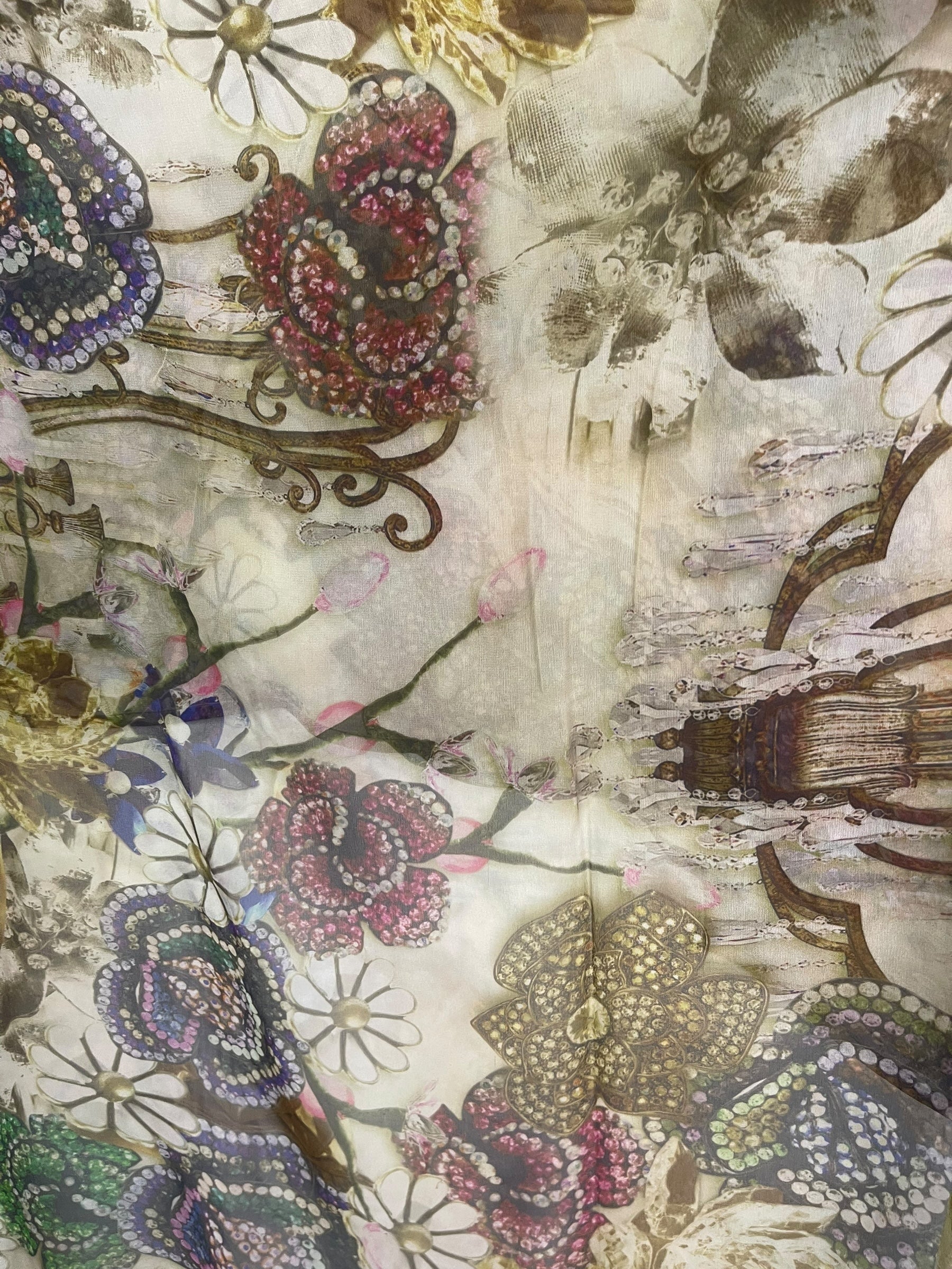 PRG8621 Sheer Wabi Sabi Pure Silk Hi Lo Top