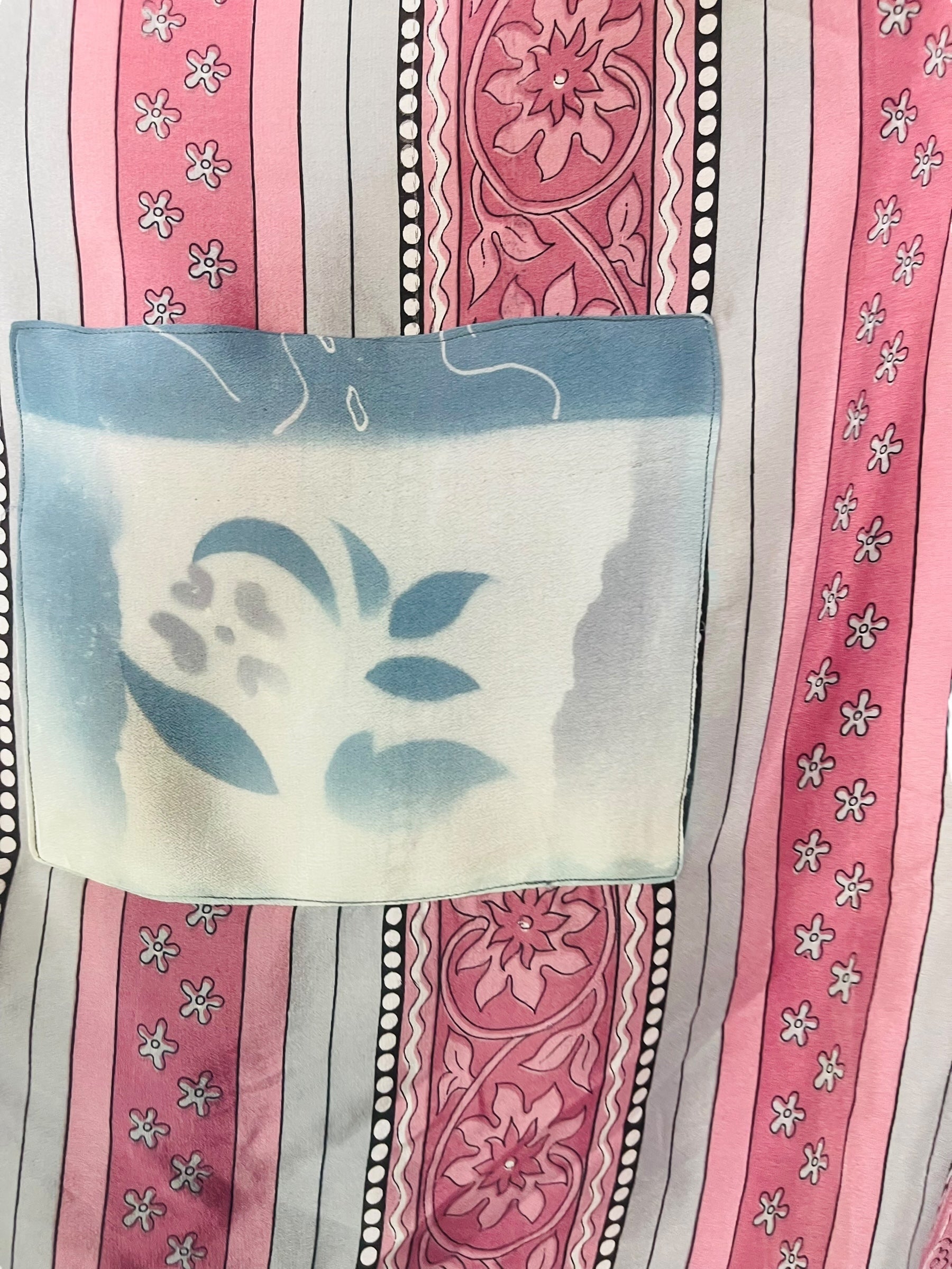 PRC7760 Wabi Sabi Pure Silk Kimono-Sleeved Top