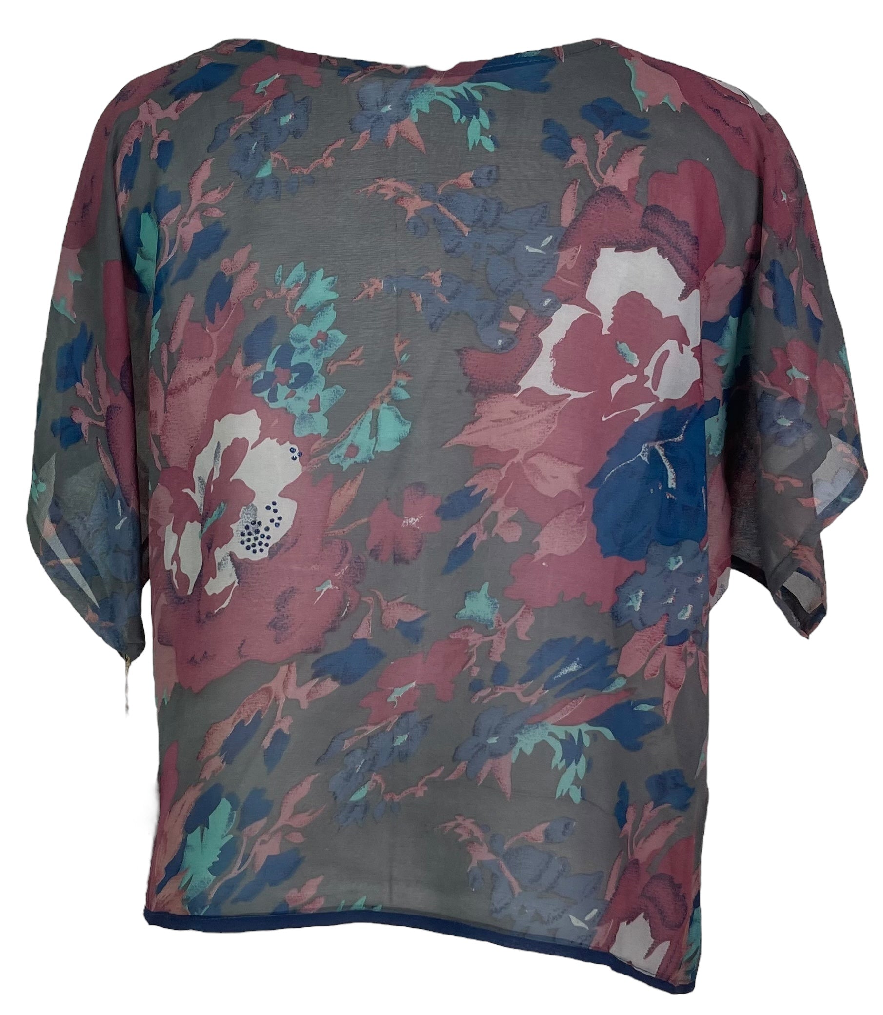 PRG7835 Sheer Avatar Pure Silk Boxy Top