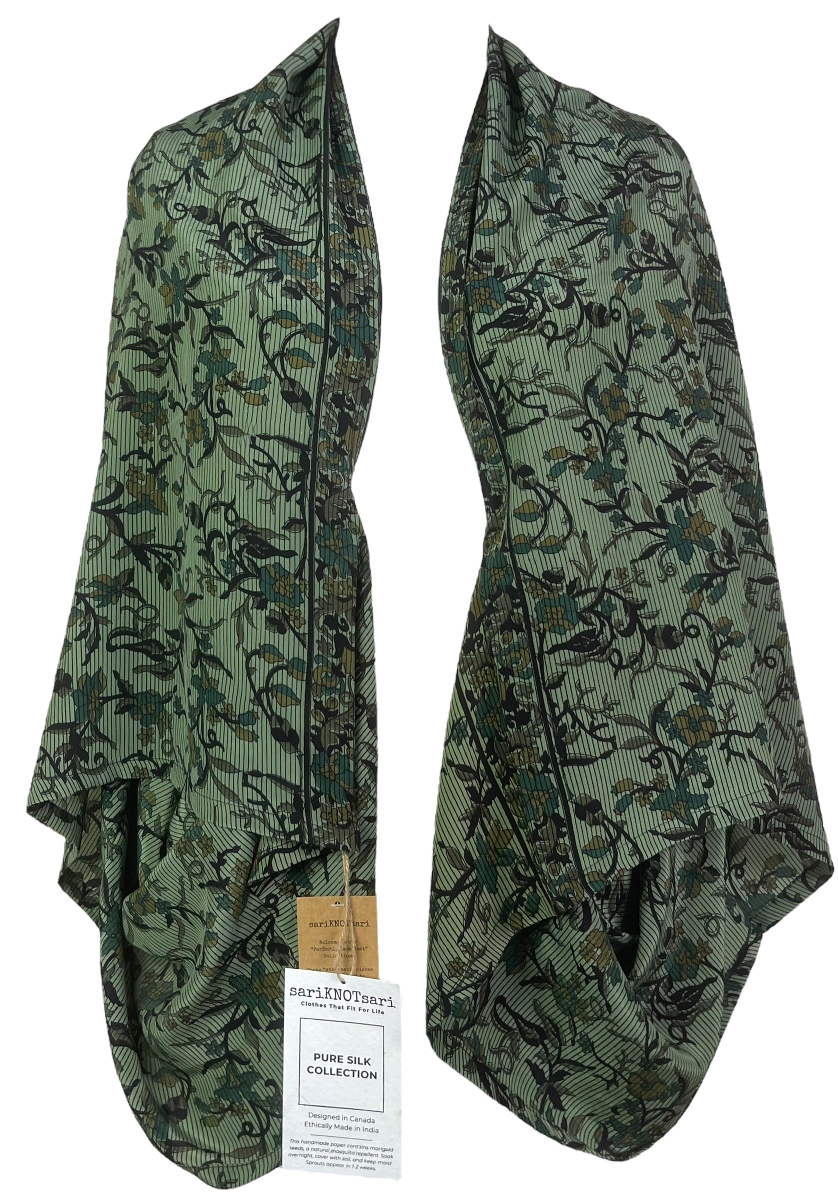 PRC8077 Wabi Sabi Pure Silk Shrug