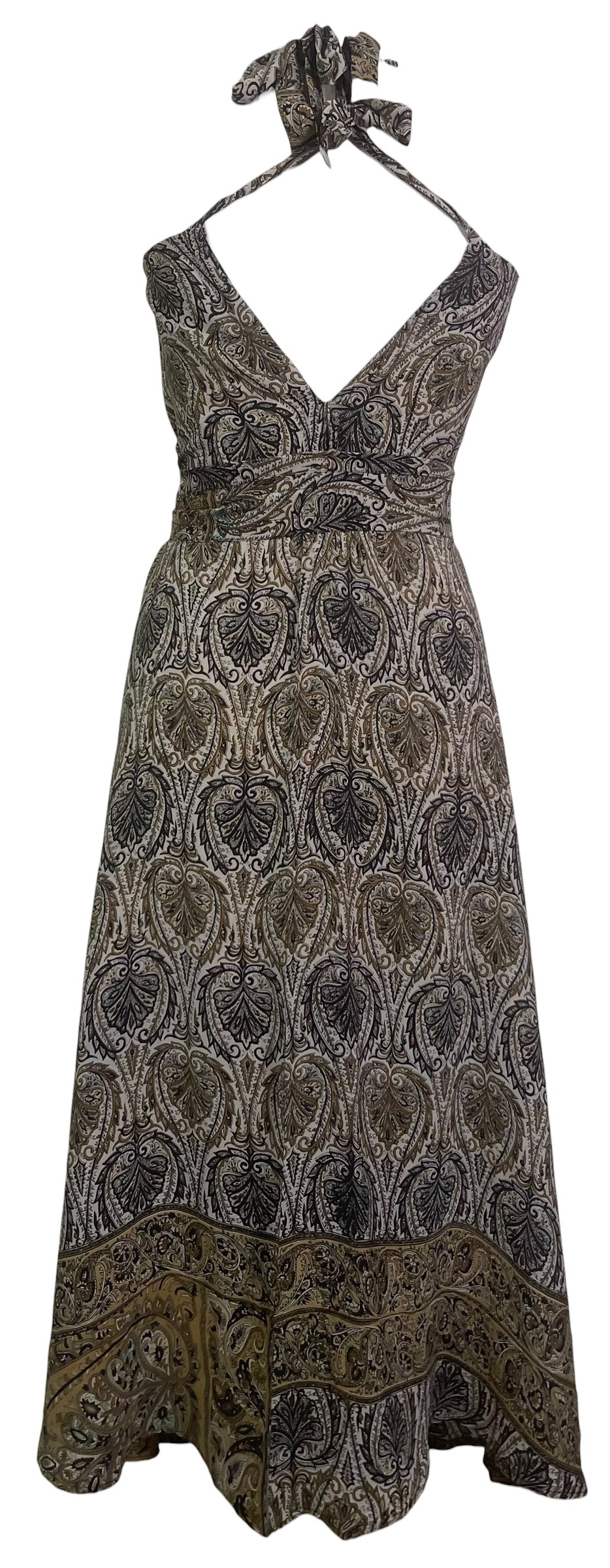 PRC8834  Wabi Sabi Pure Silk Maxi Dress with Belt by 15 FEBRUARY 2026 – Handmade ethical Maxi Dress from sariKNOTsari using upcycled silk. Designed in Canada for travel and slow fashion, loved from Toronto to LA to Sydney.