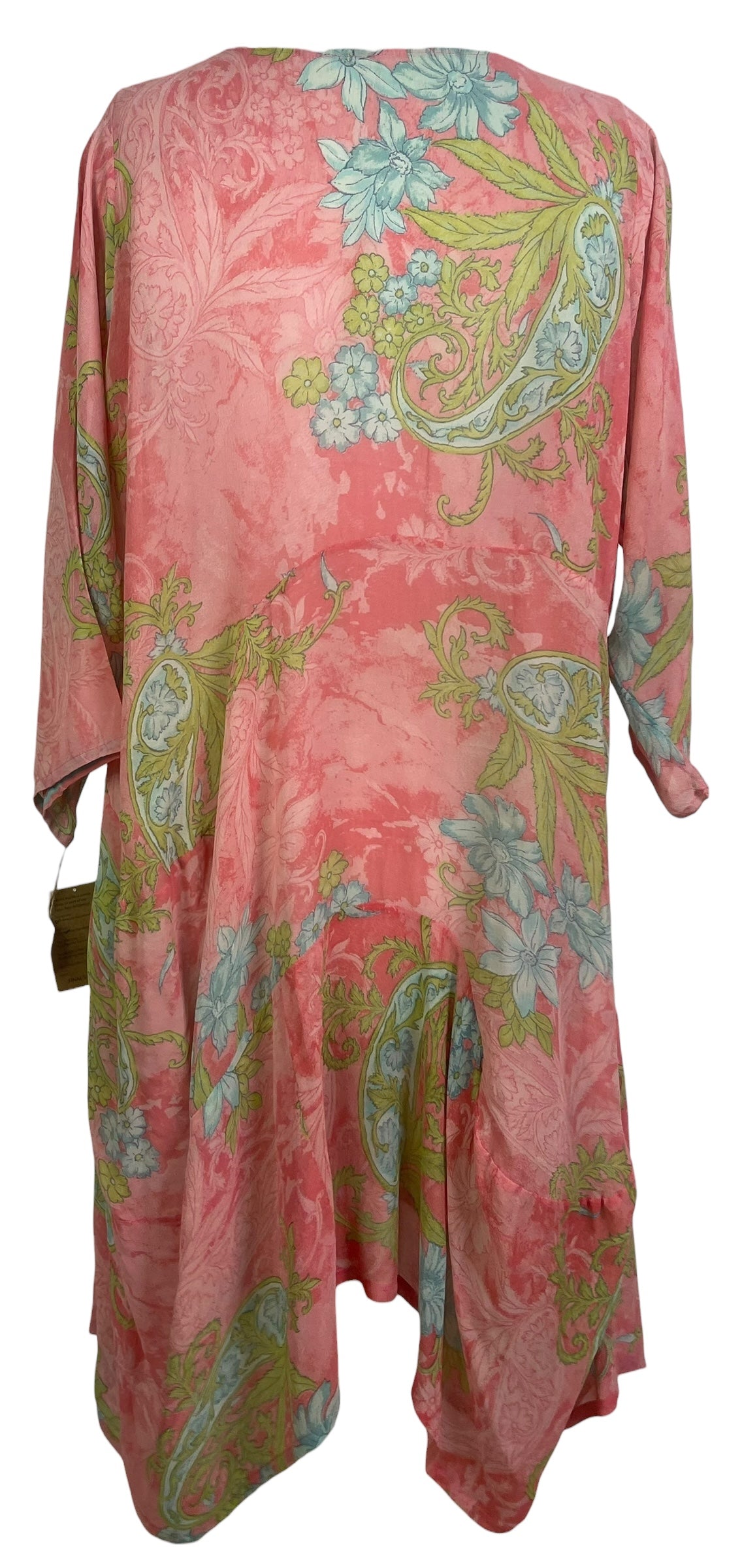 PRG8916 Sheer Wabi Sabi Sculptural Silk Long Tunic Dress by 15 FEBRUARY 2026 – Handmade ethical Sculptural Dress from sariKNOTsari using upcycled silk. Designed in Canada for travel and slow fashion, loved from Toronto to LA to Sydney.