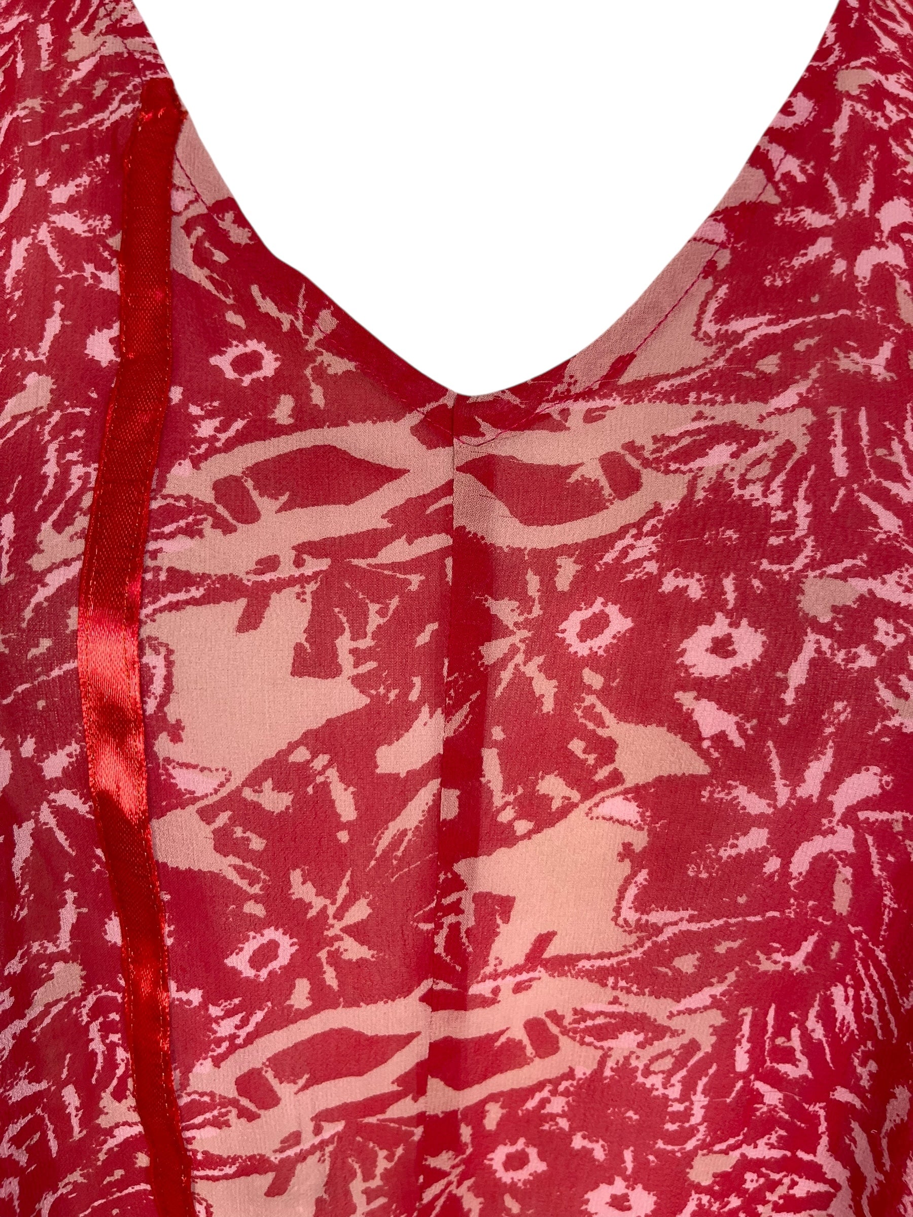 PRG7039 Sheer Wabi Sabi Pure Silk Waterfall Top