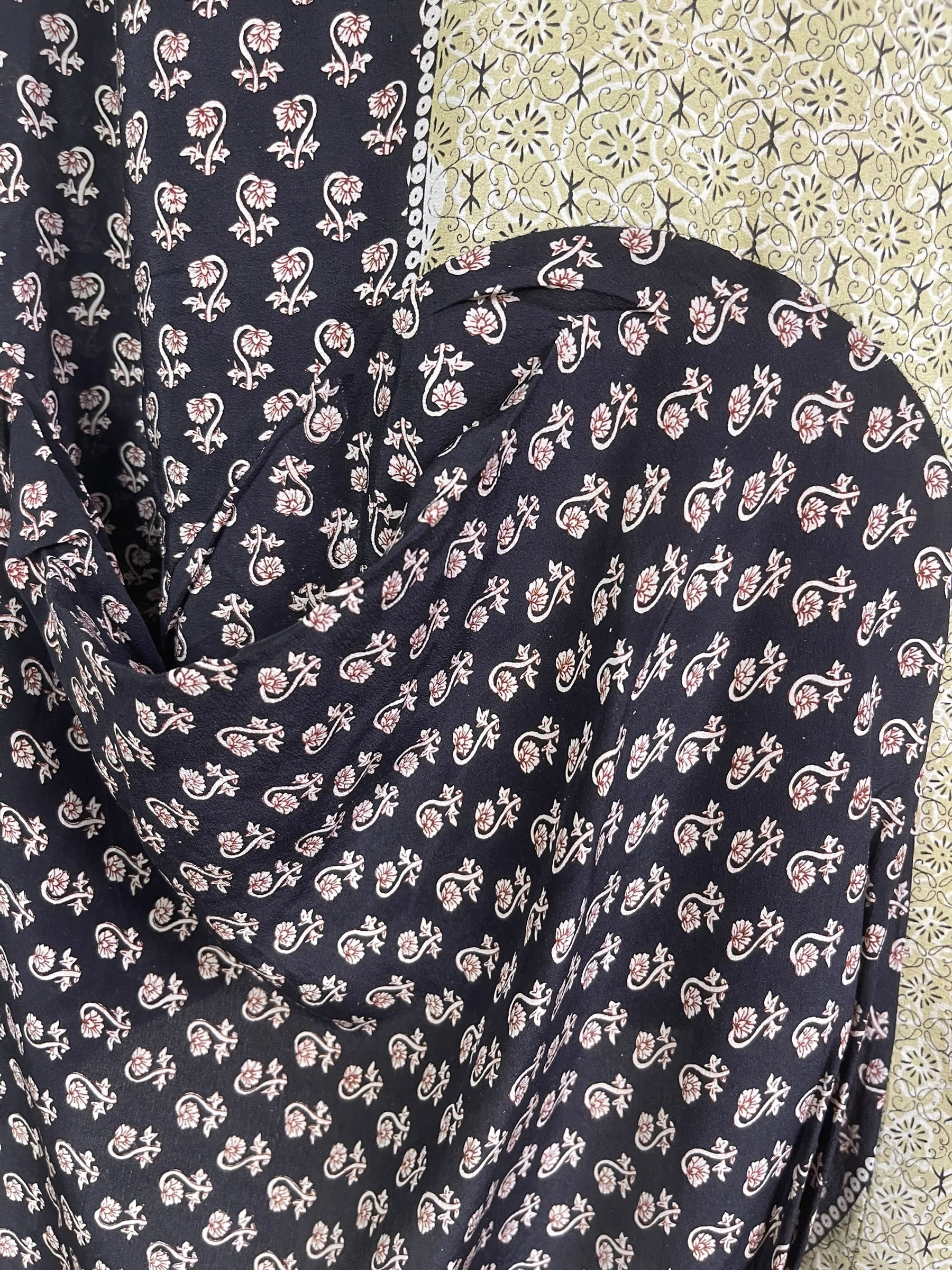 PRC7799 Avatar Pure Silk Self Pocket Tunic Dress