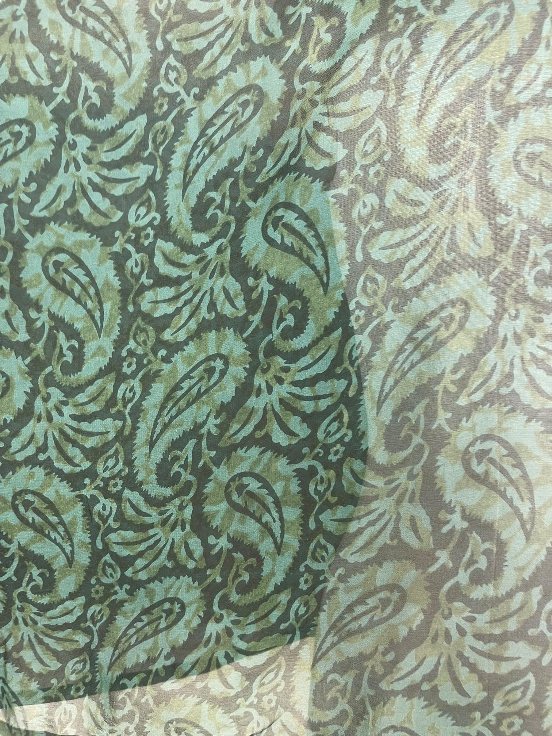 PRG8122 Sheer Avatar Pure Silk Kimono-Sleeved Top