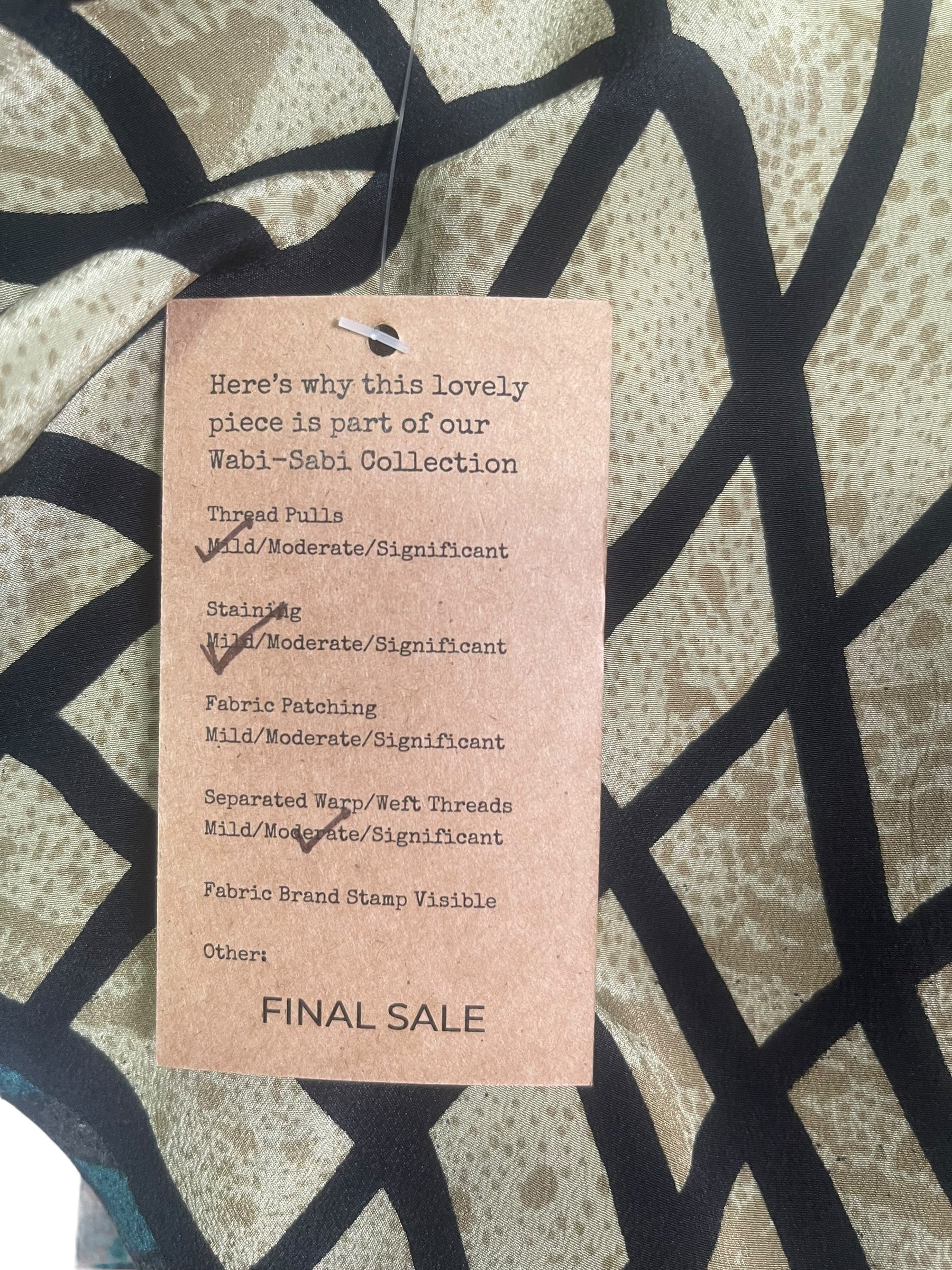 PRC8211 Wabi Sabi Pure Silk Hi Lo Top